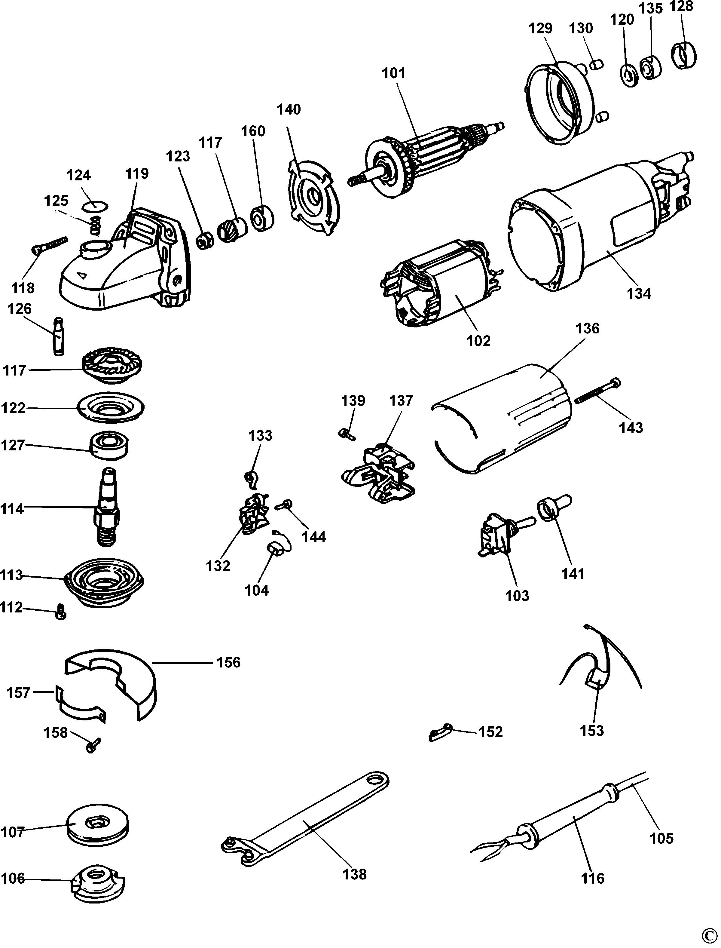 BLACK+DECKER ANGLE GRINDER (Type 1)