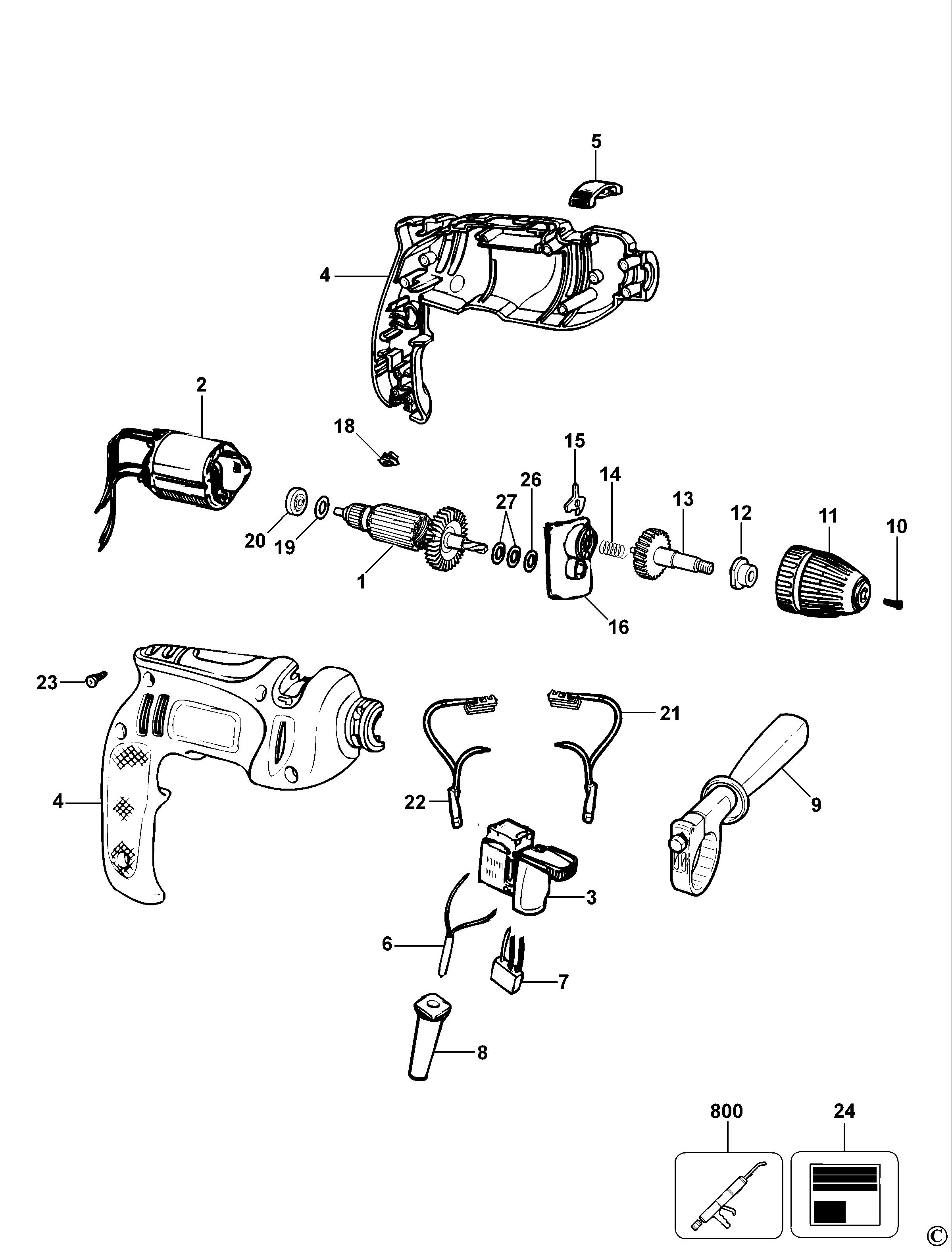 BLACK+DECKER HAMMER DRILL (Type 1)