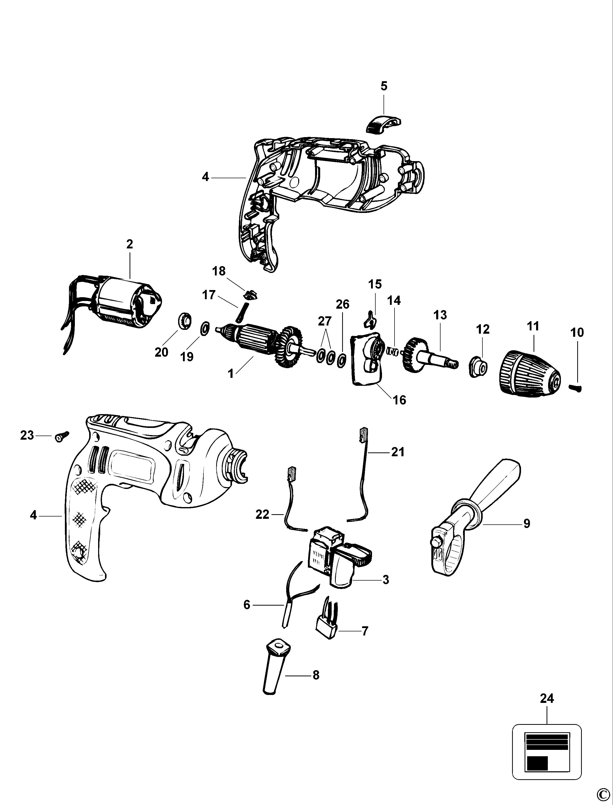 BLACK+DECKER HAMMER DRILL (Type 1)