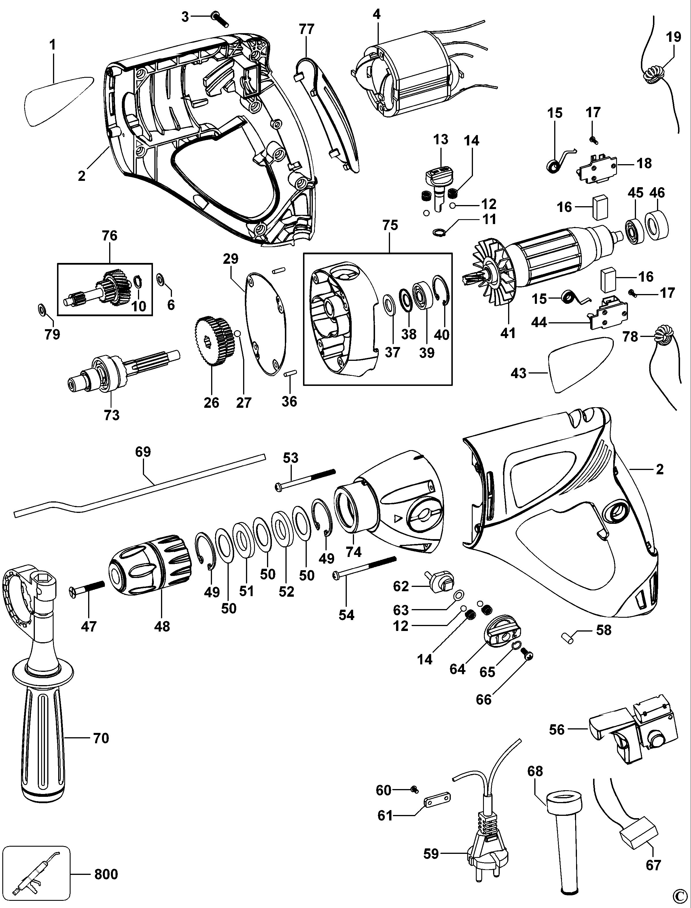 BLACK+DECKER HAMMER DRILL (Type 1)