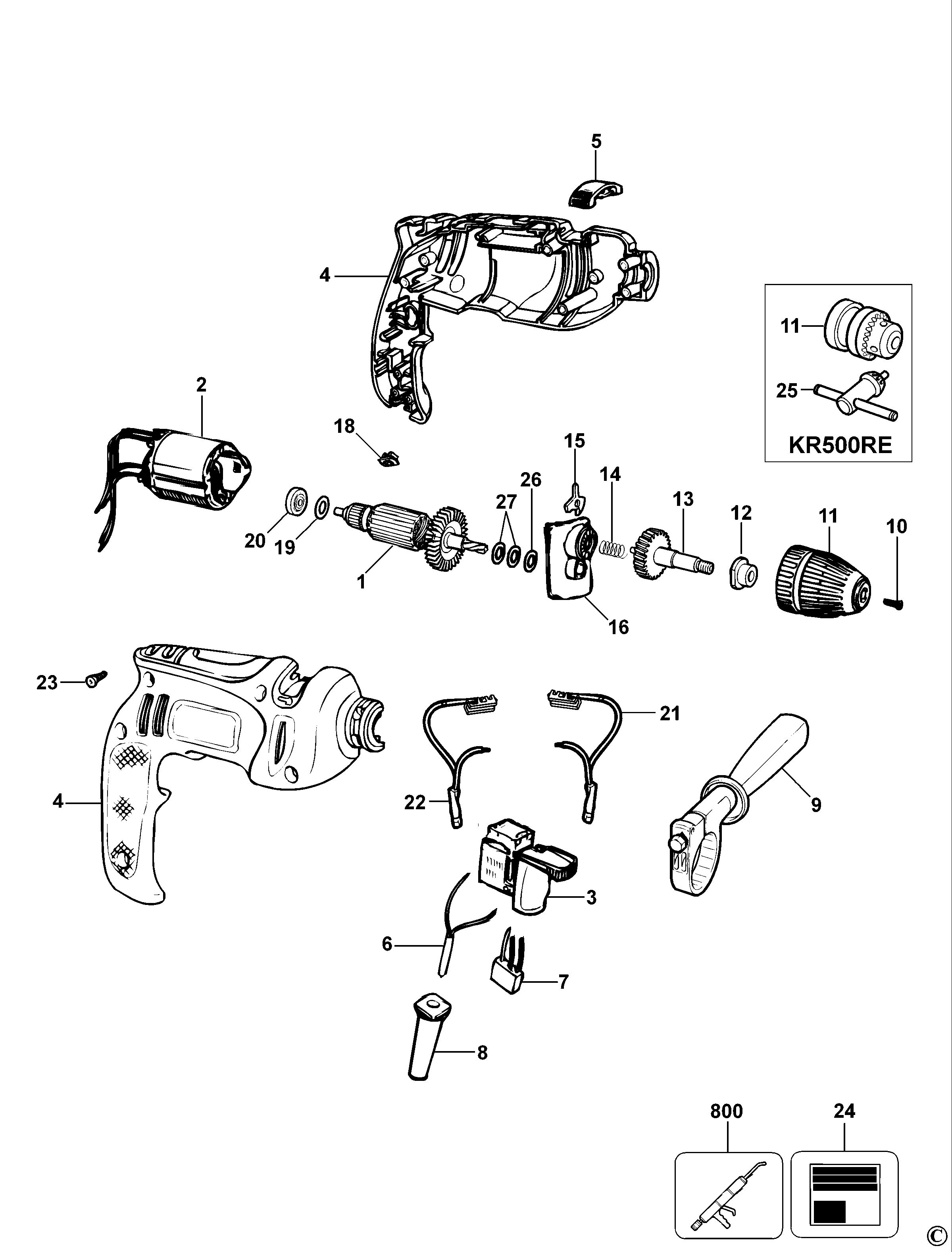 BLACK+DECKER HAMMER DRILL (Type 4 - 5)