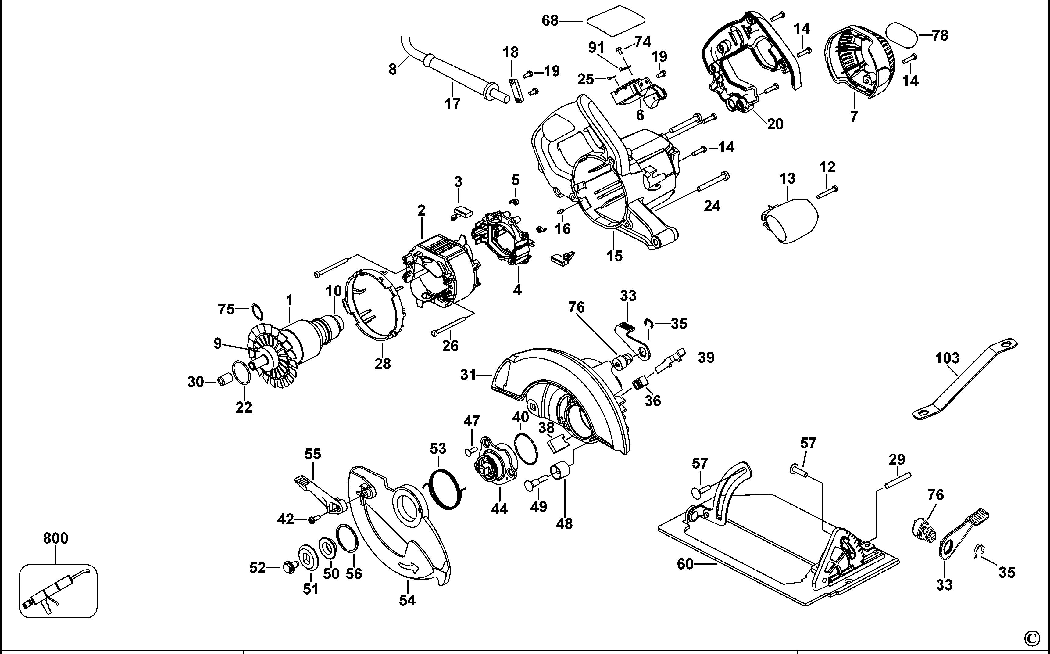 DEWALT CIRCULAR SAW (Type 3)