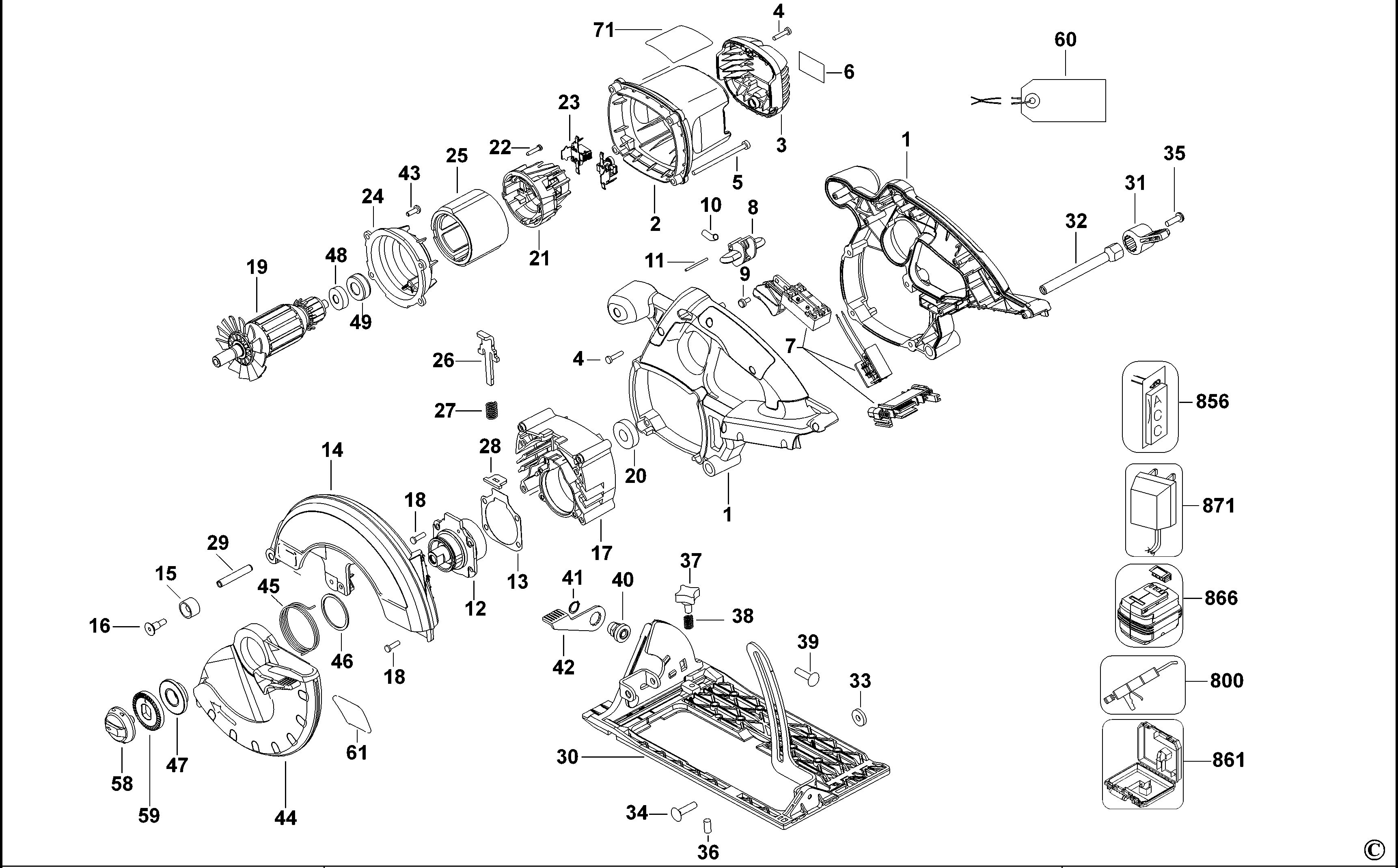 DEWALT CORDLESS CIRCULAR SAW (Type 1)