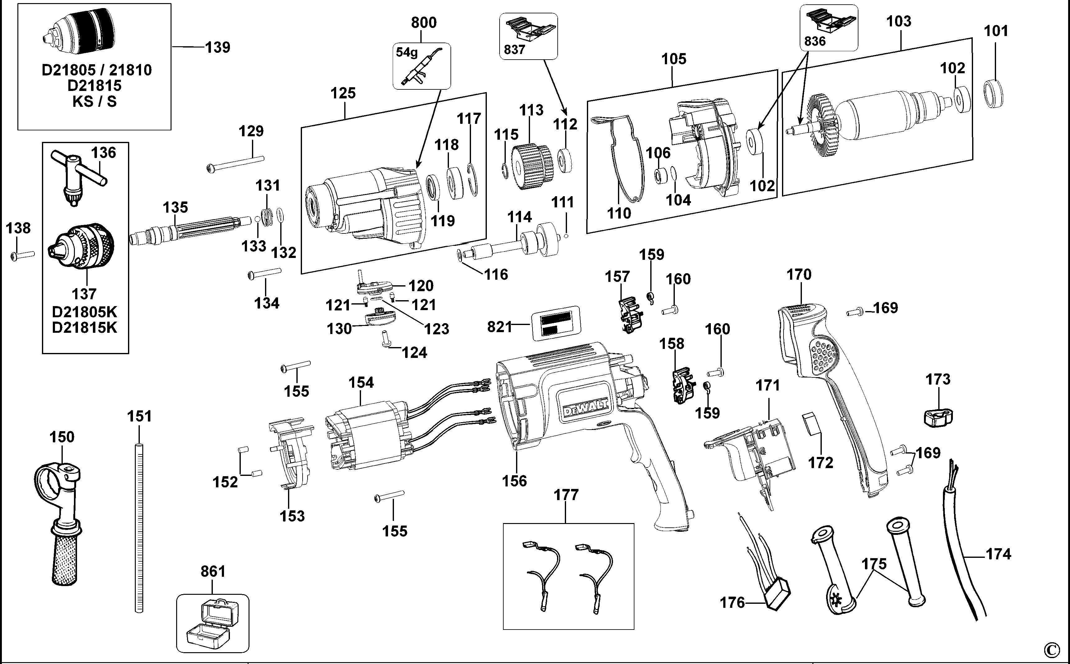 DEWALT DRILL (Type 1)