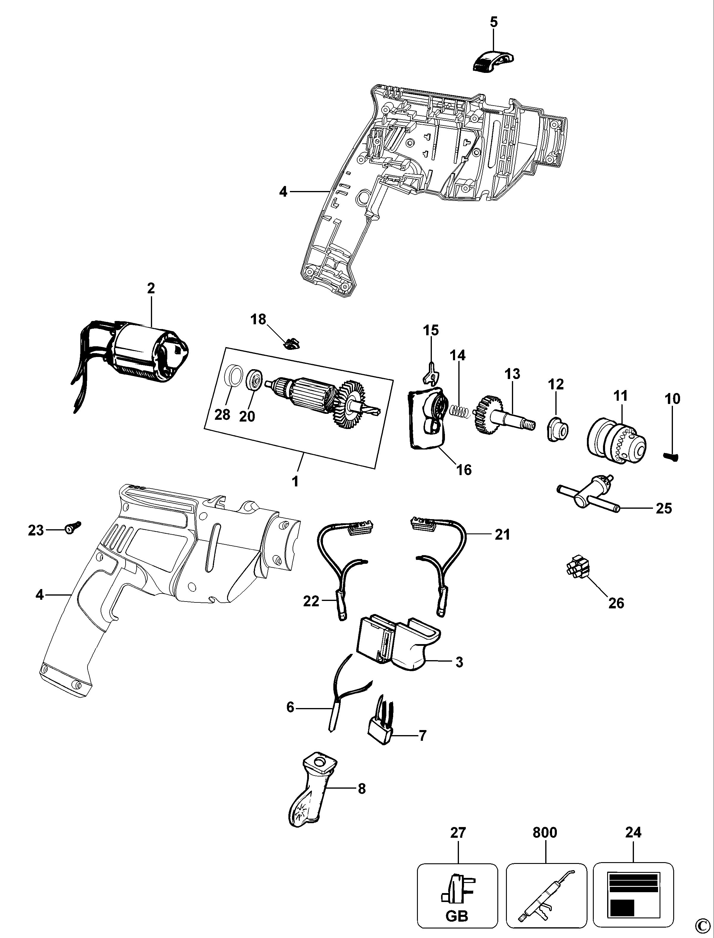 BLACK+DECKER DRILL (Type 1)