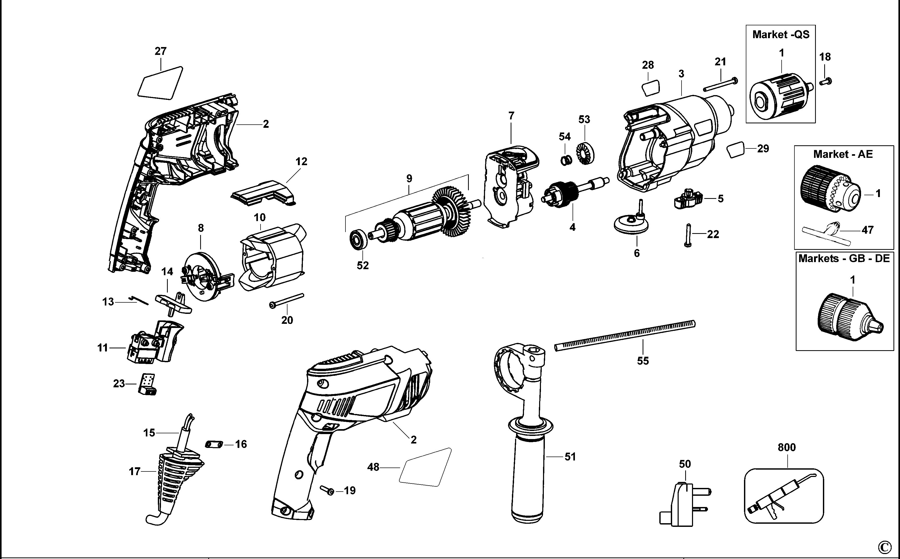 BLACK+DECKER HAMMER DRILL (Type 1)