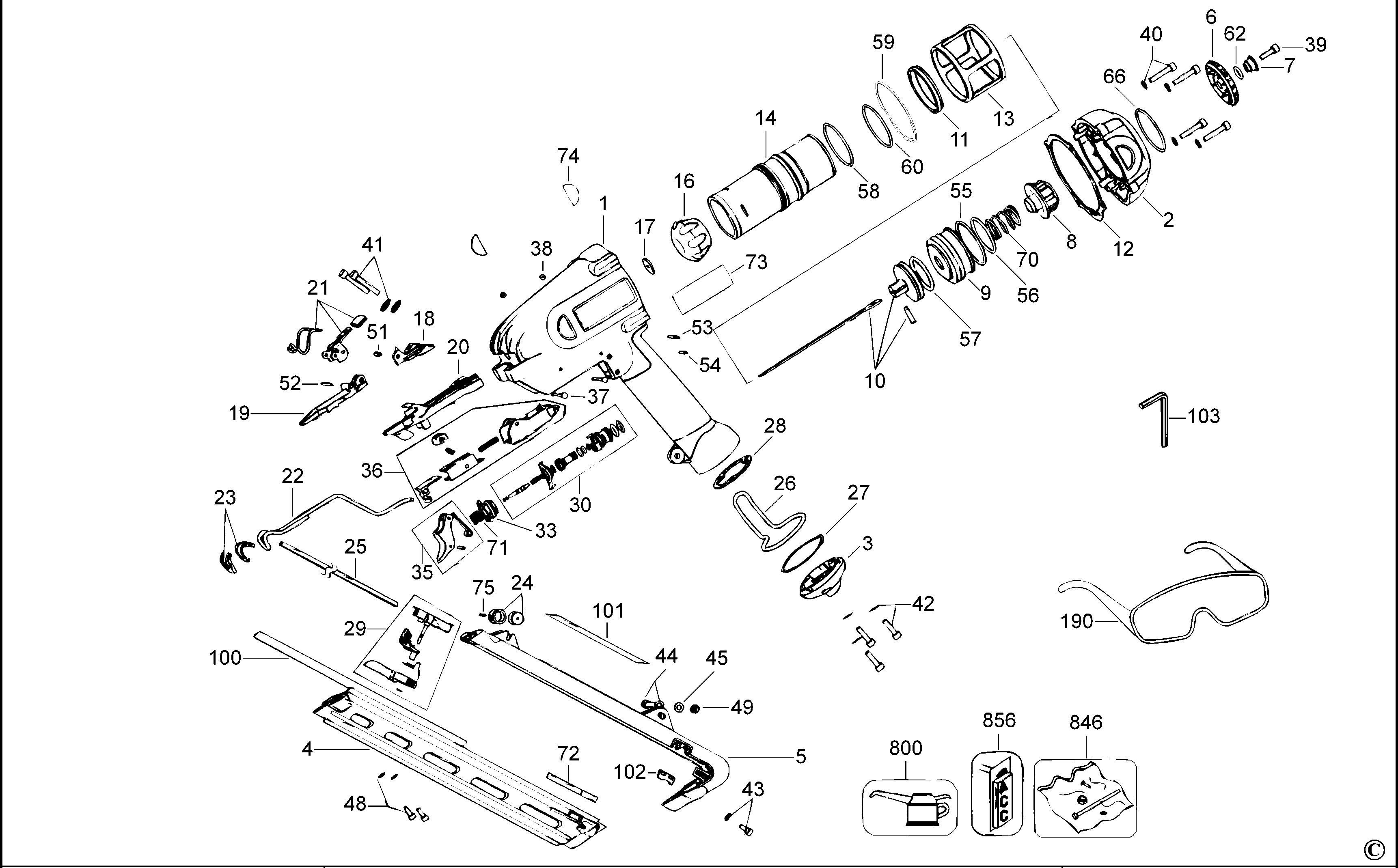 DEWALT ANGLED FINISH NAILER (Type 2)