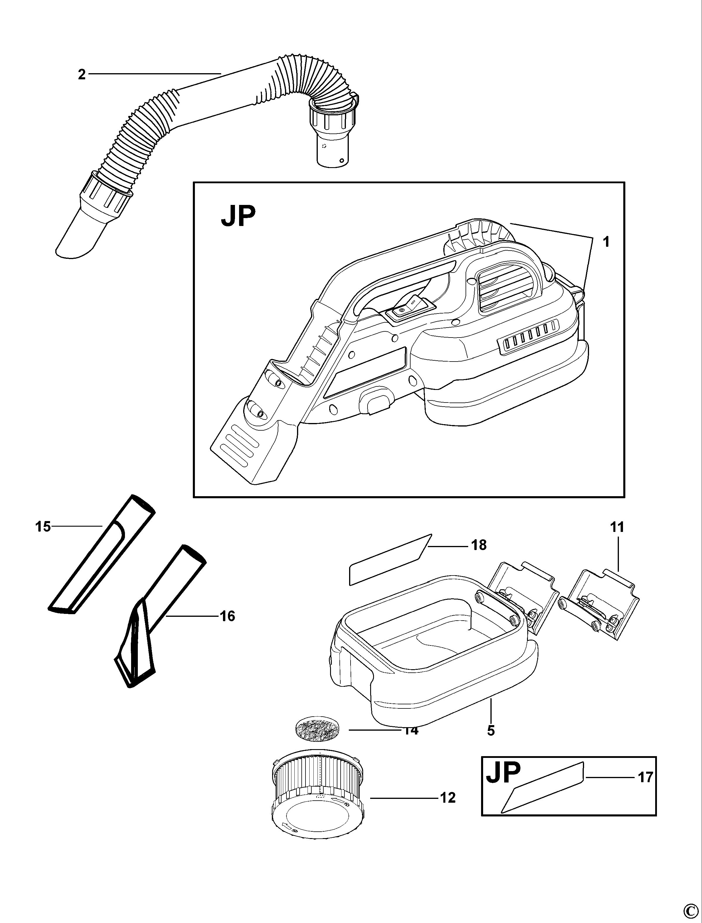 DEWALT VACUUM CLEANER (Type 1)