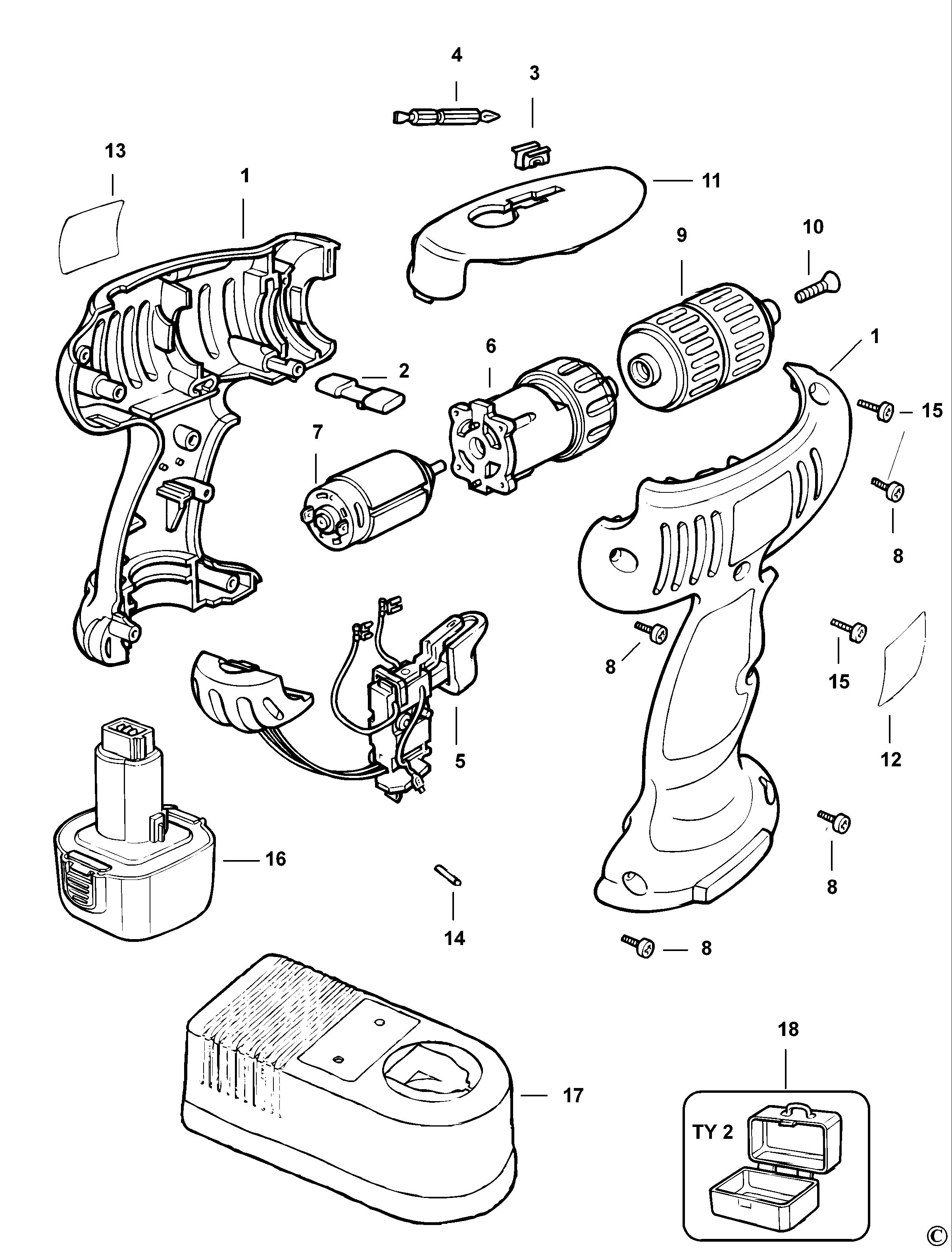 BLACK+DECKER CORDLESS DRILL/DRIVER (Type 1)