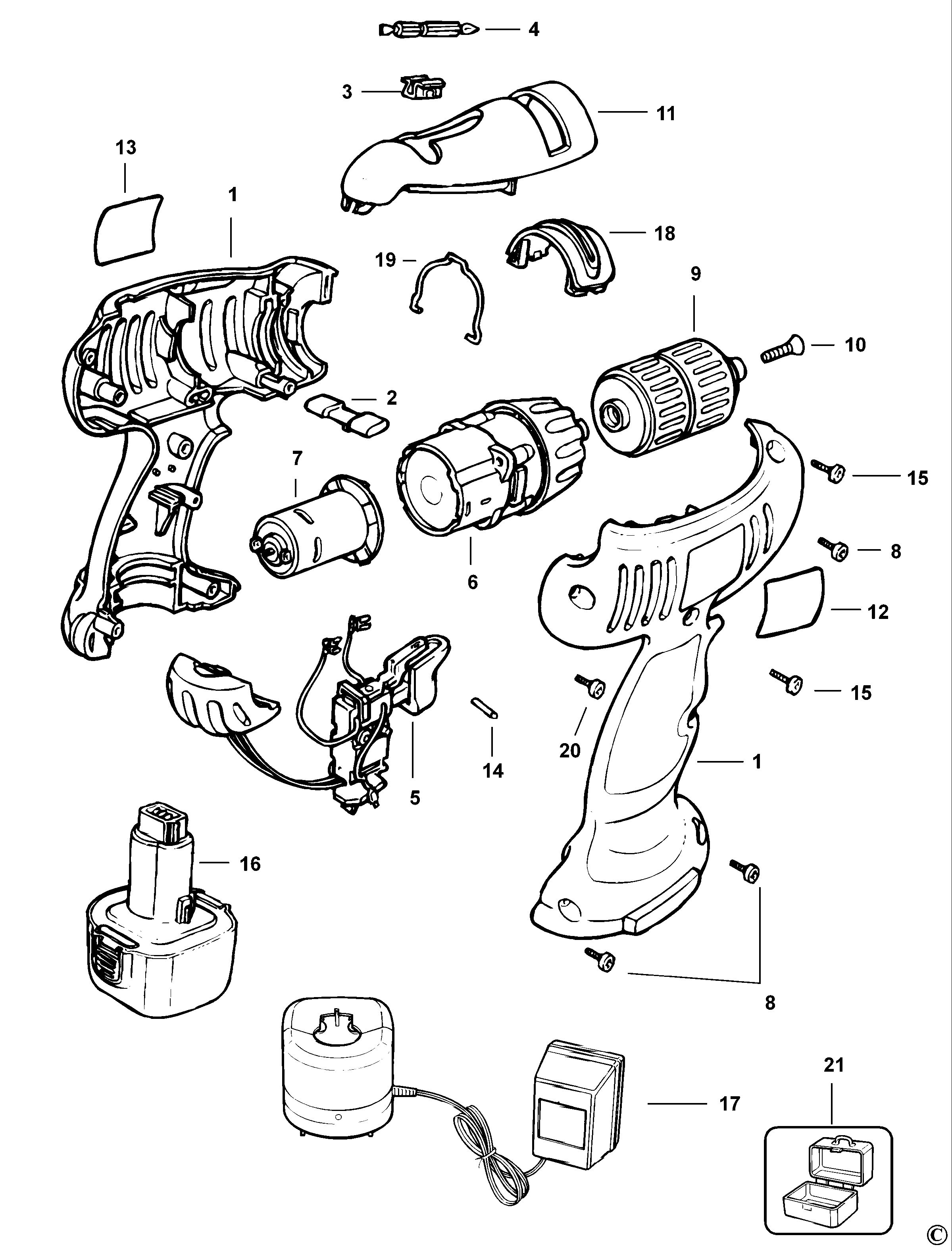 BLACK+DECKER CORDLESS DRILL/DRIVER (Type 1)