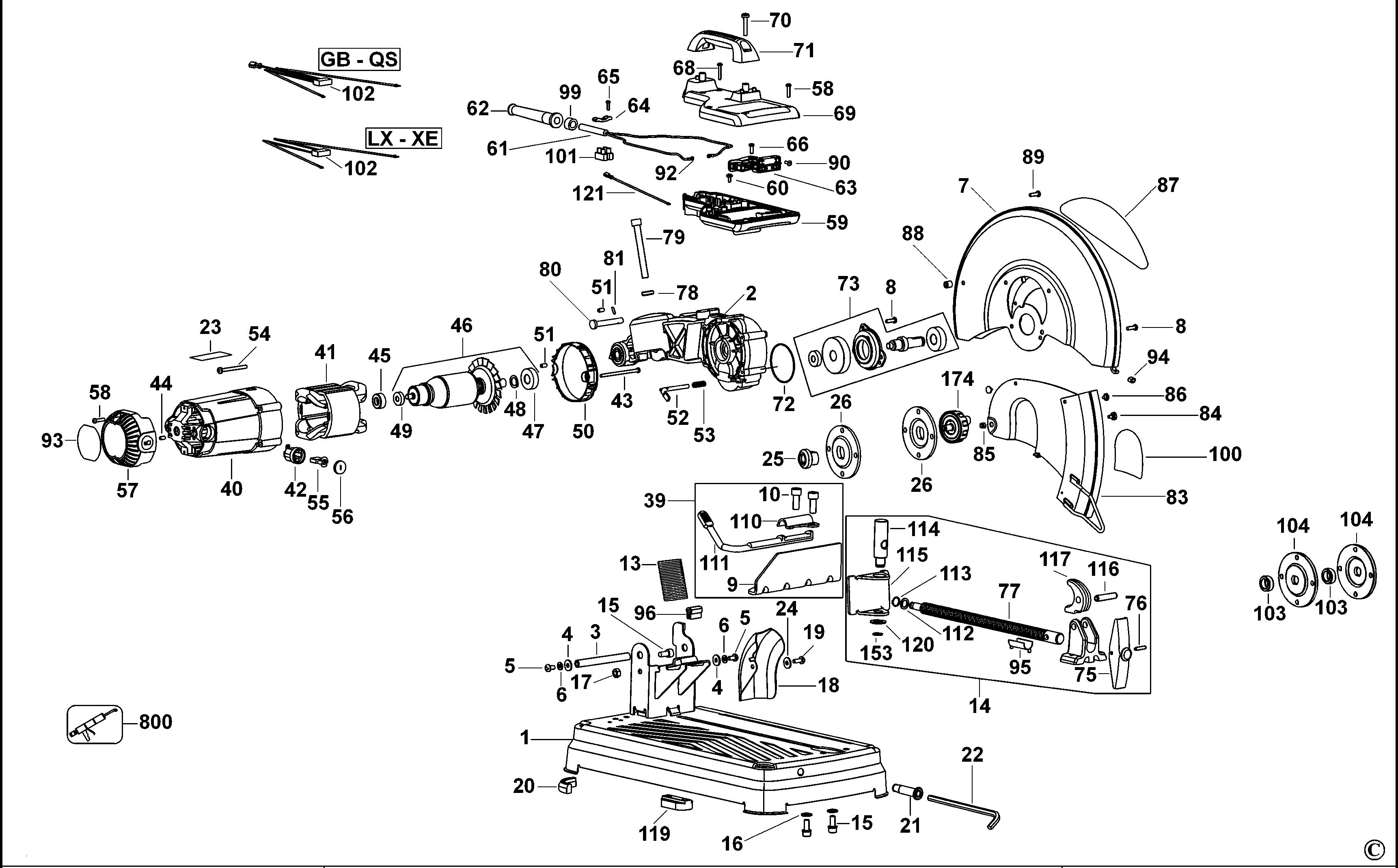 DEWALT CHOP SAW (Type 1)