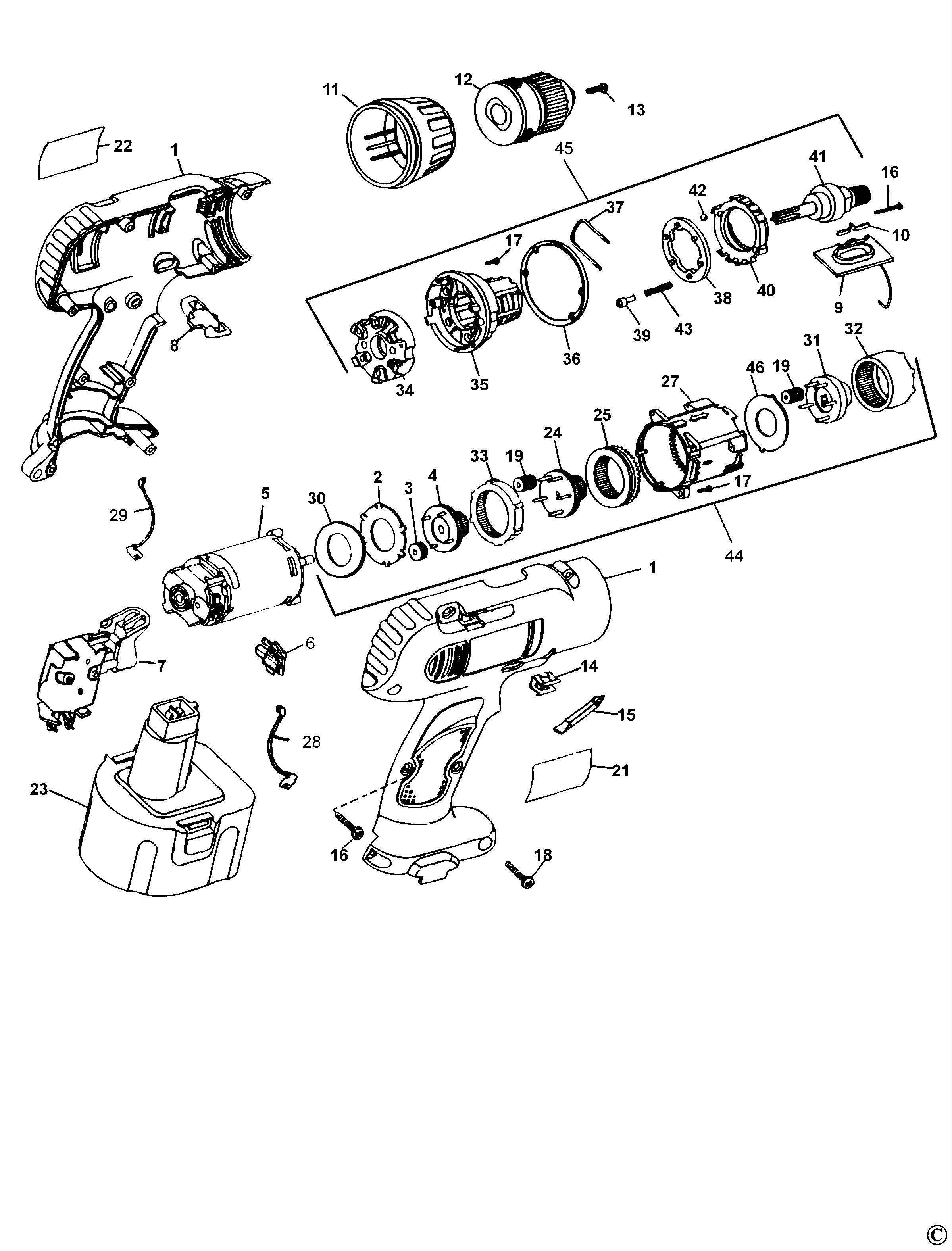 DEWALT CORDLESS DRILL (Type 5)