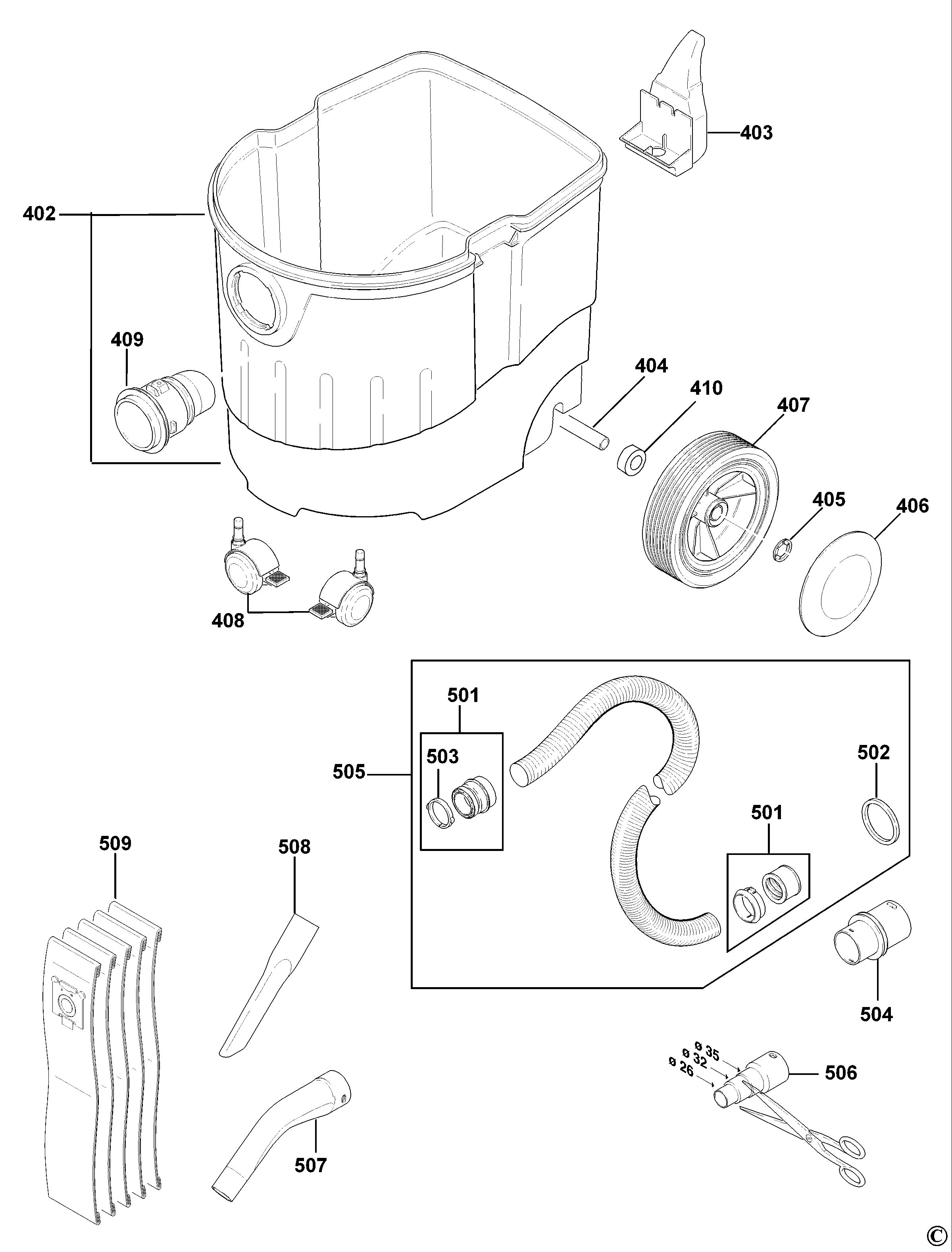 DEWALT VACUUM EXTRACTOR (Type 1)