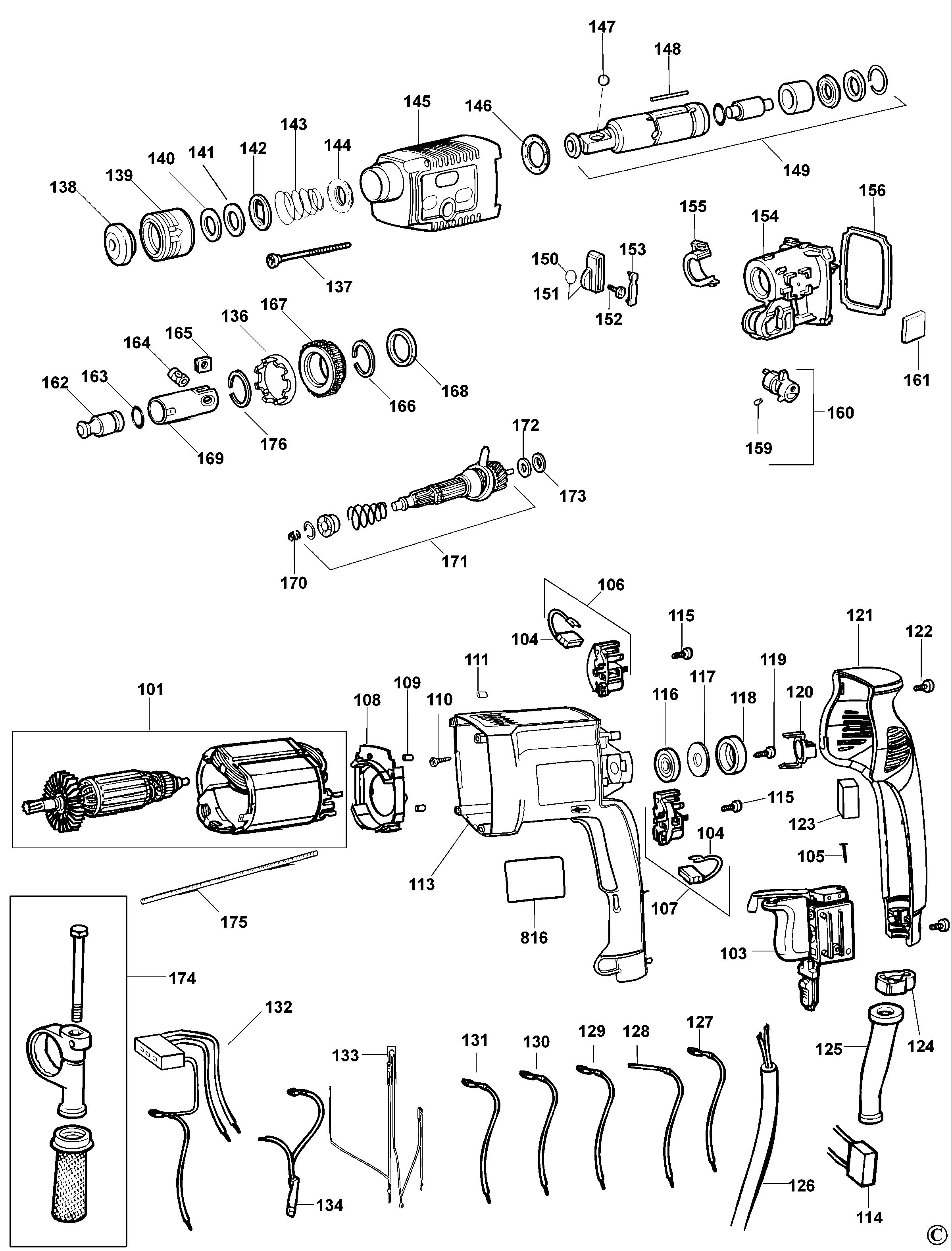 BLACK+DECKER ROTARY HAMMER (Type 3 - AS)