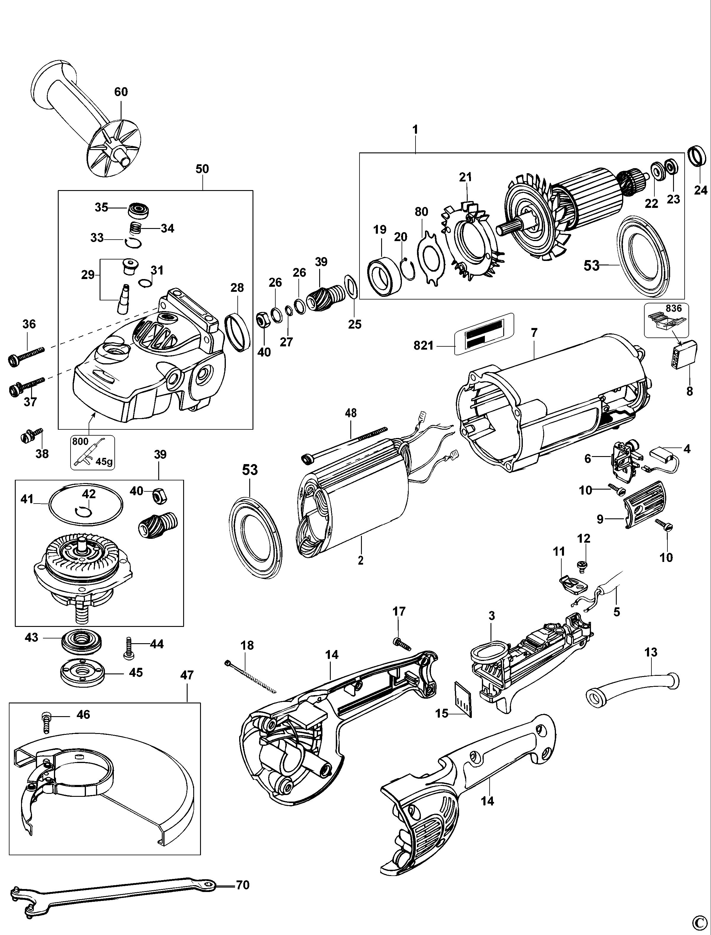 DEWALT ANGLE GRINDER (Type 2)