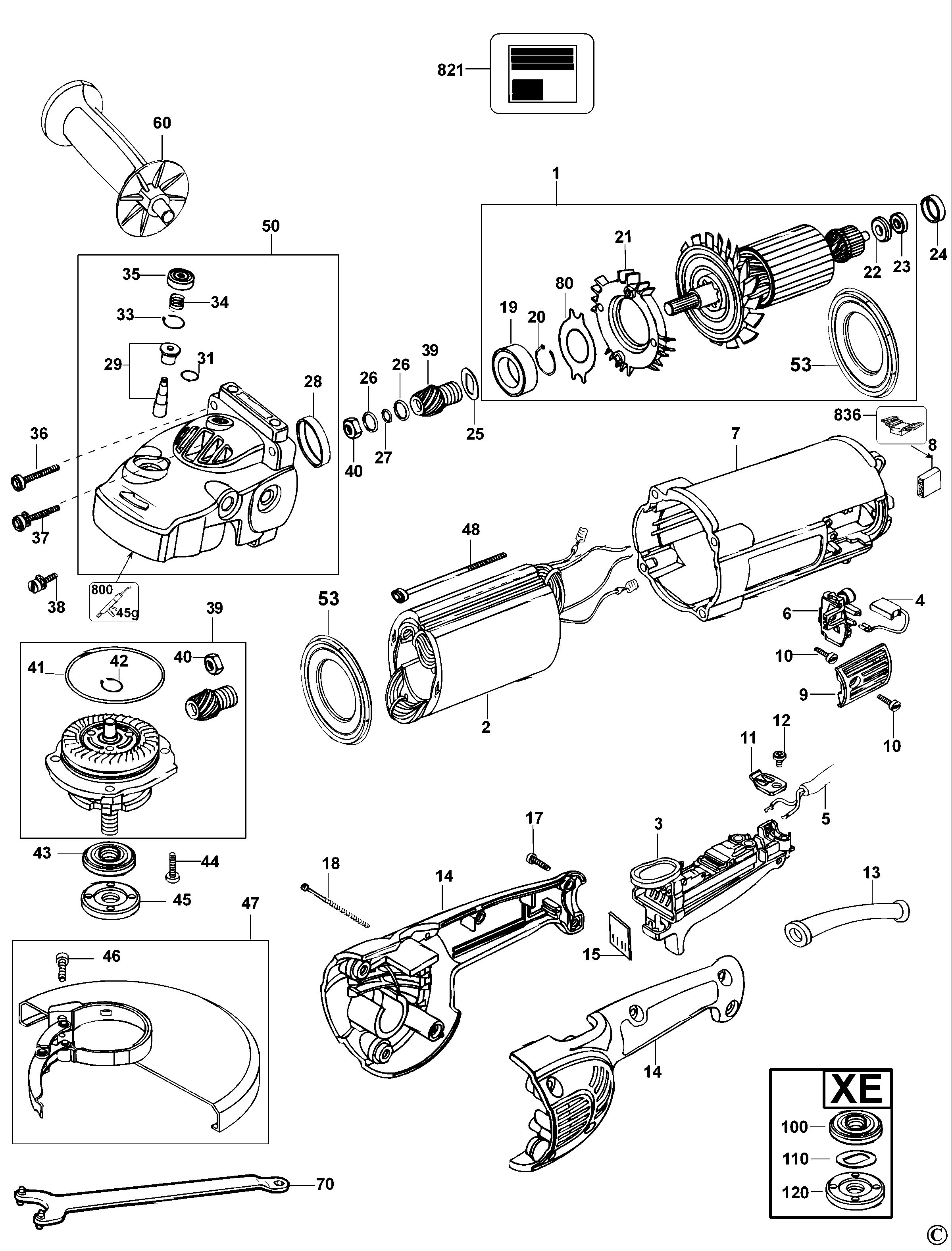 DEWALT ANGLE GRINDER (Type 2)
