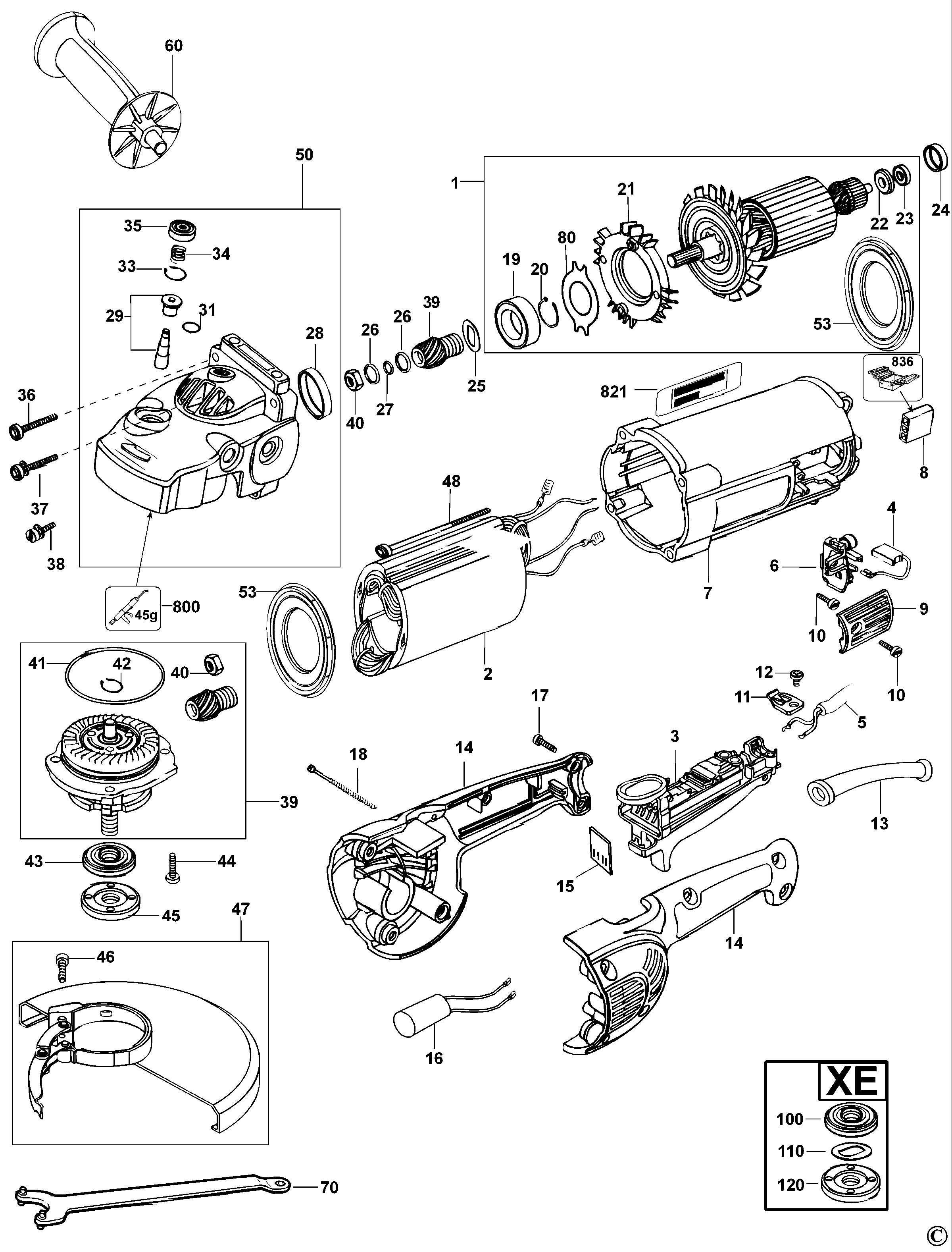 DEWALT ANGLE GRINDER (Type 2)