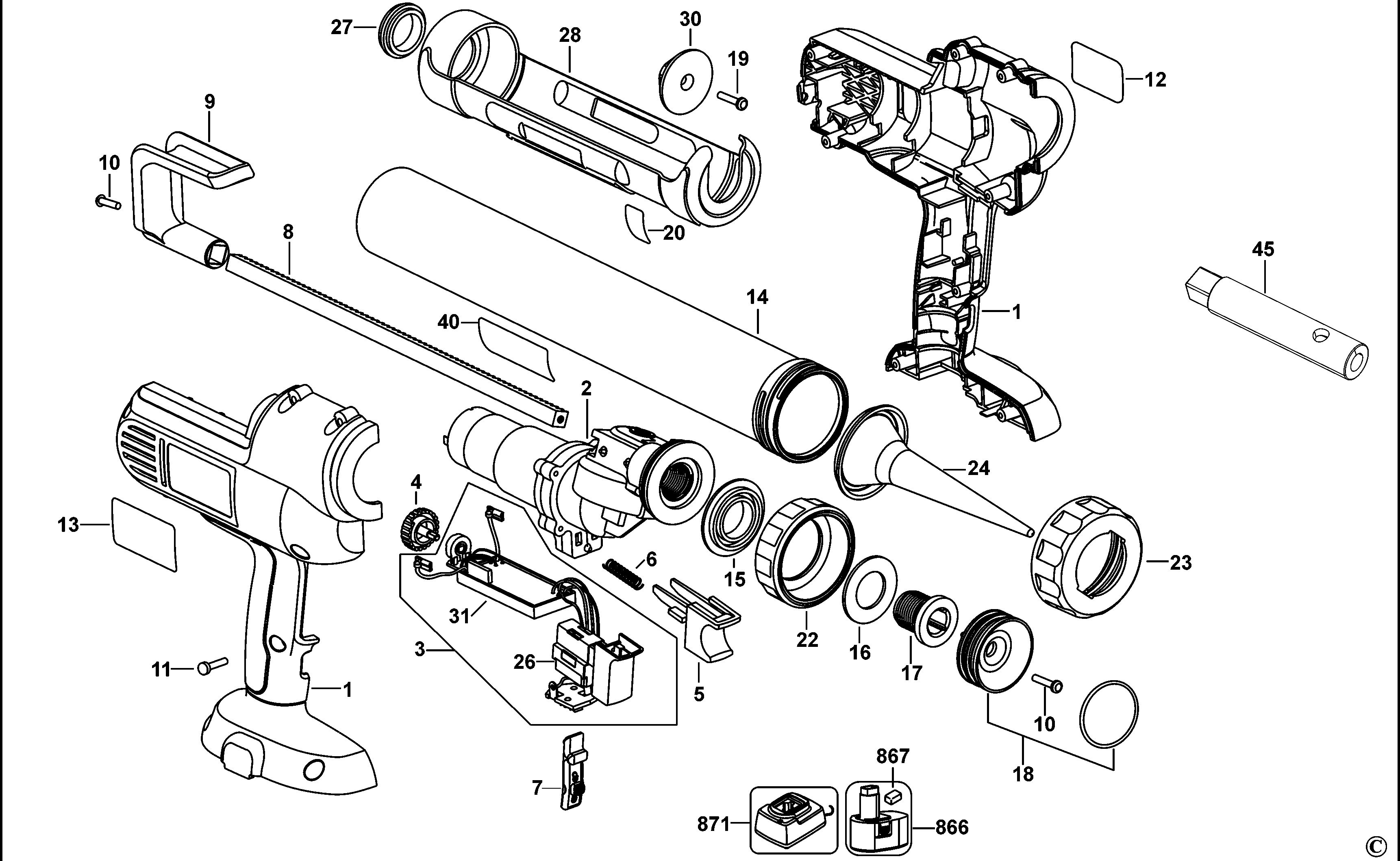 DEWALT CAULK GUN (Type 11)