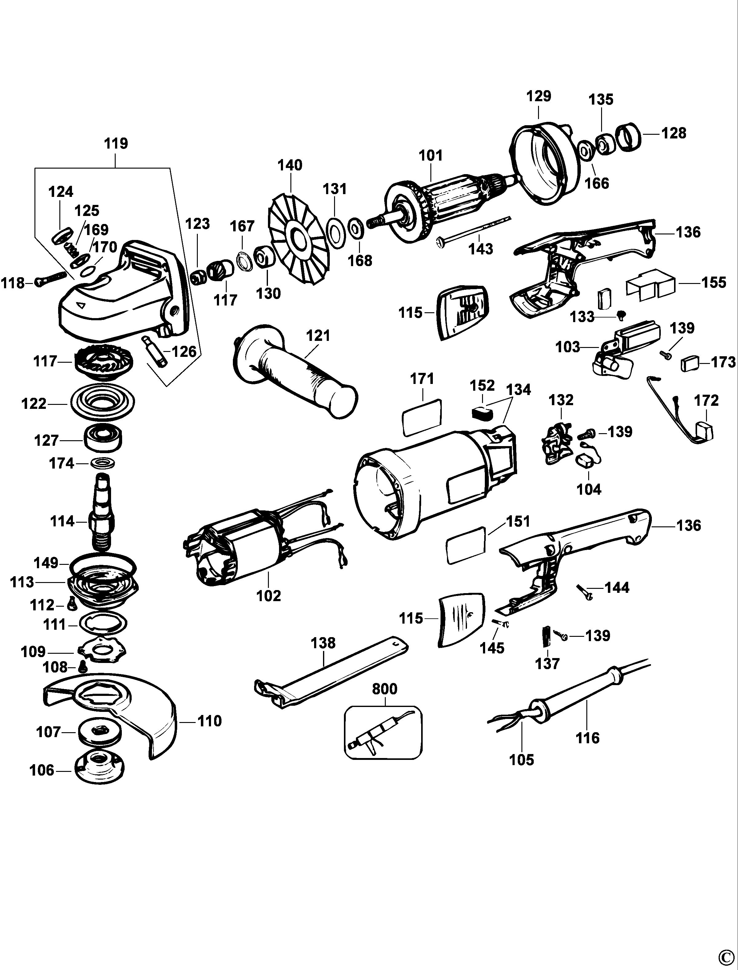 DEWALT ANGLE GRINDER (Type 3)