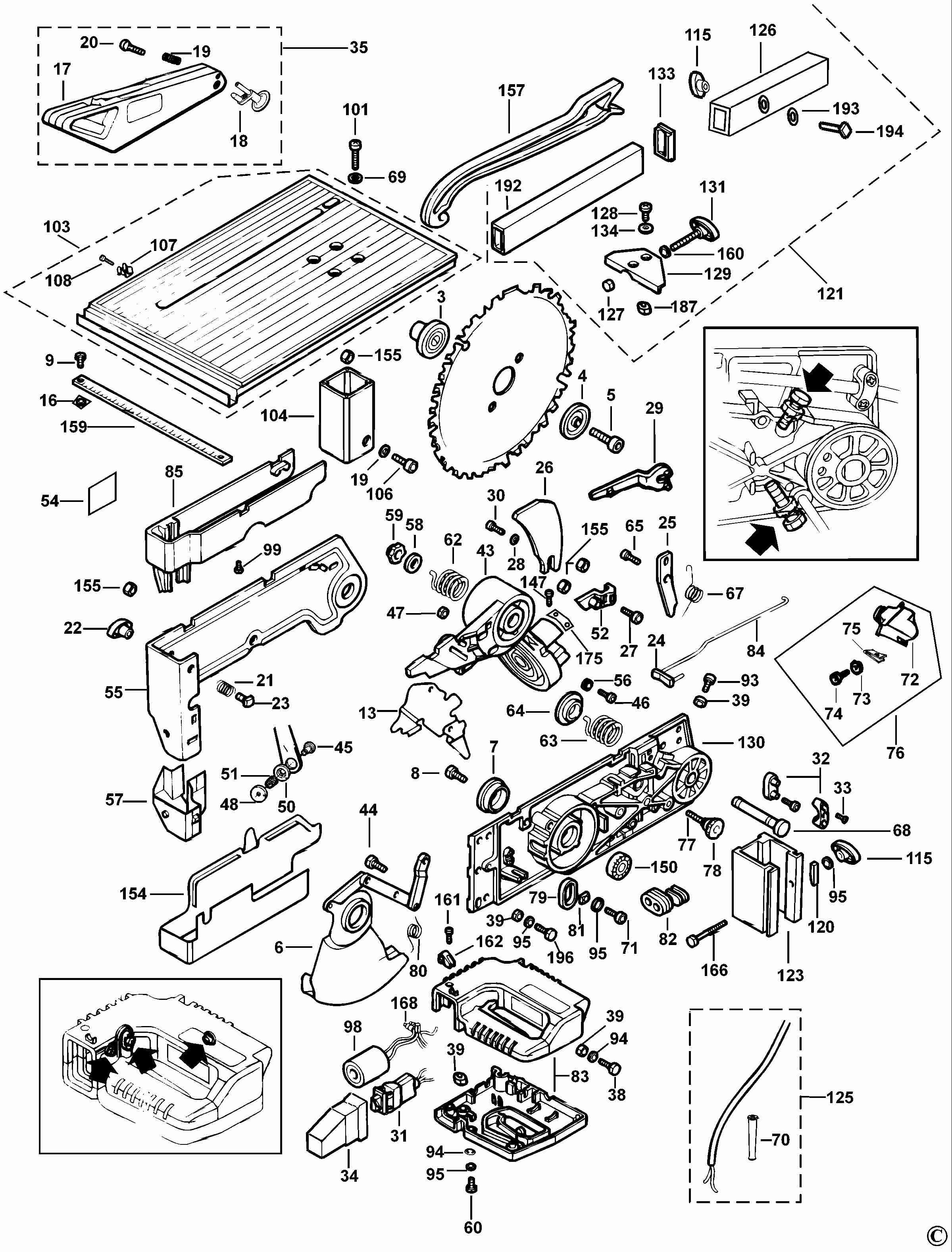 DEWALT TABLE SAW (Type 4)