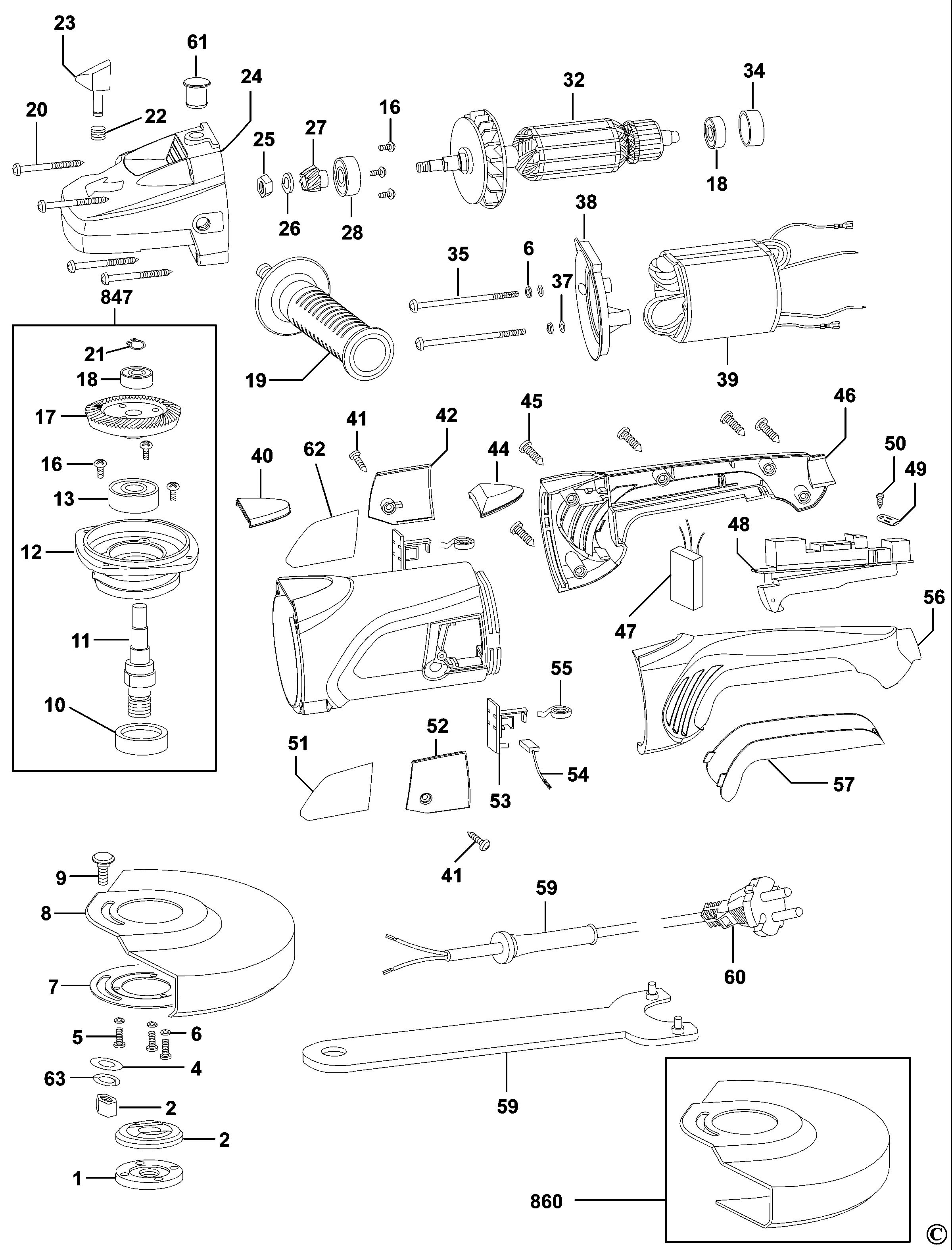 BLACK+DECKER ANGLE GRINDER (Type 5)