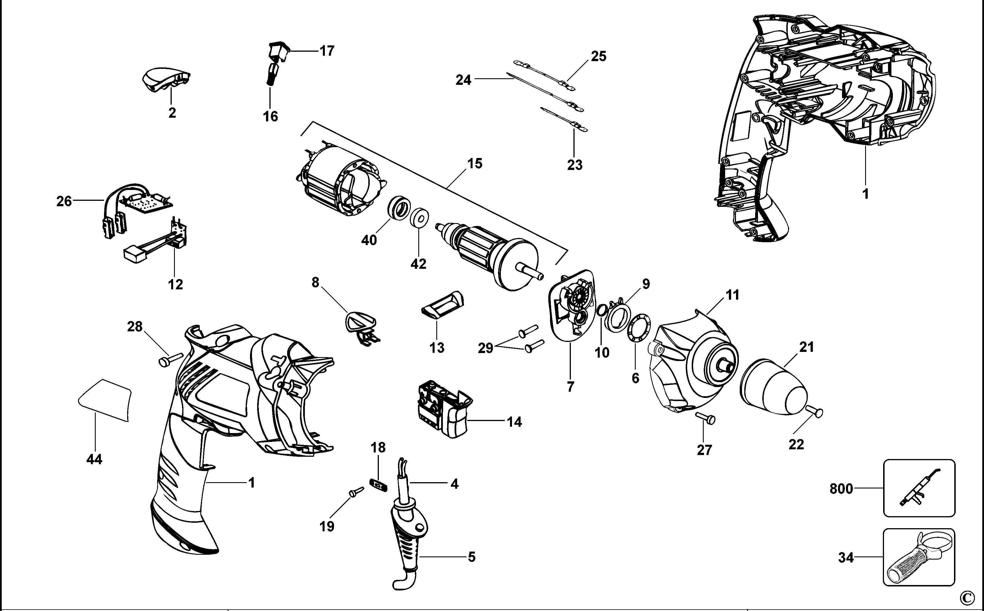 BLACK+DECKER DRILL (Type 1)