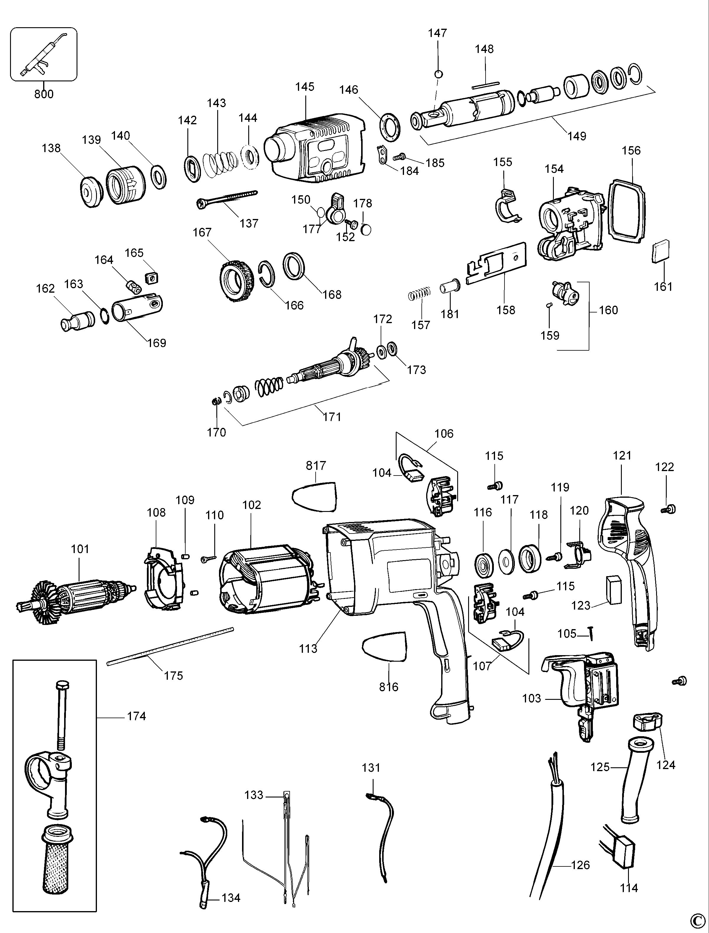 DEWALT ROTARY HAMMER (Type 2)