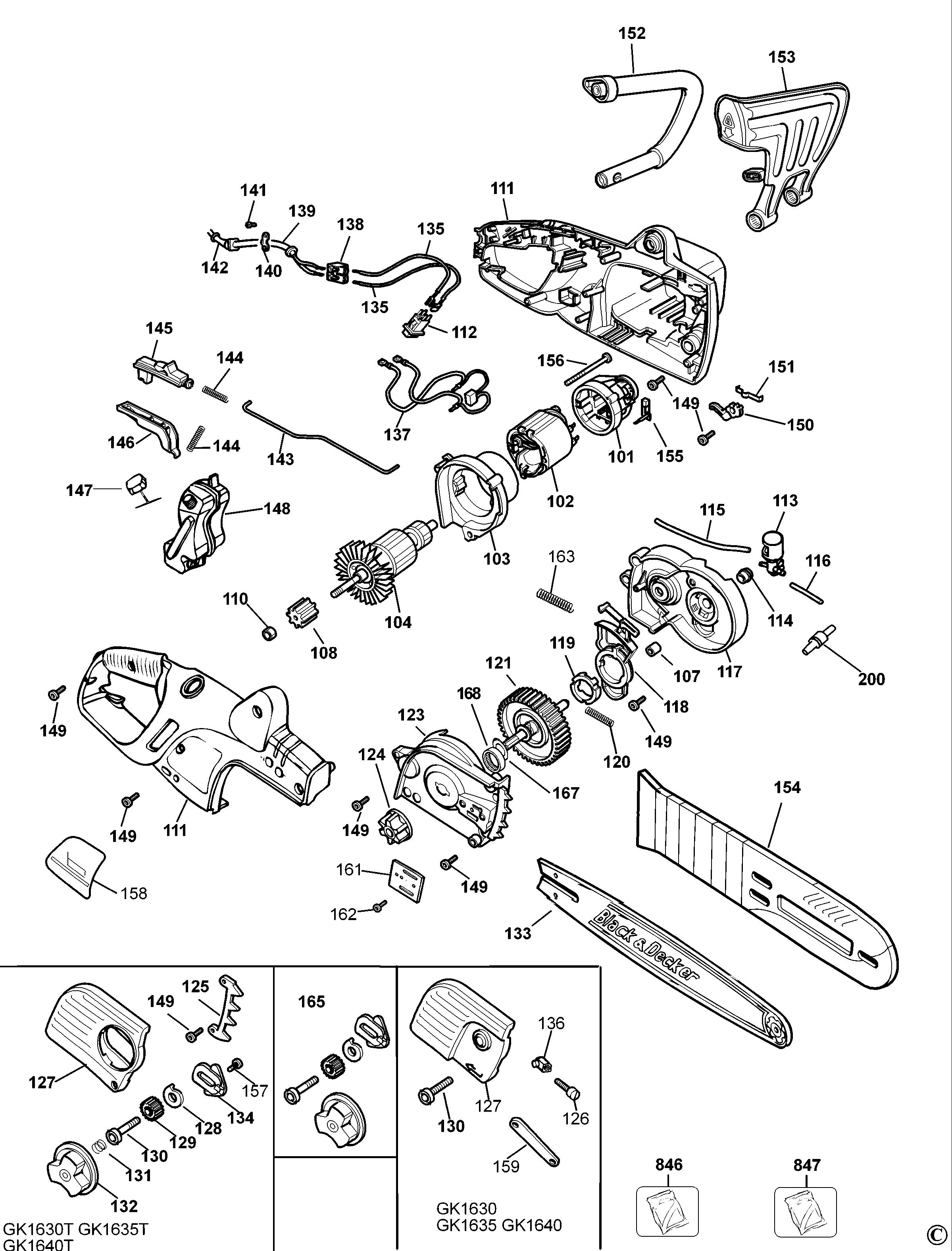 BLACK+DECKER CHAINSAW (Type 5)