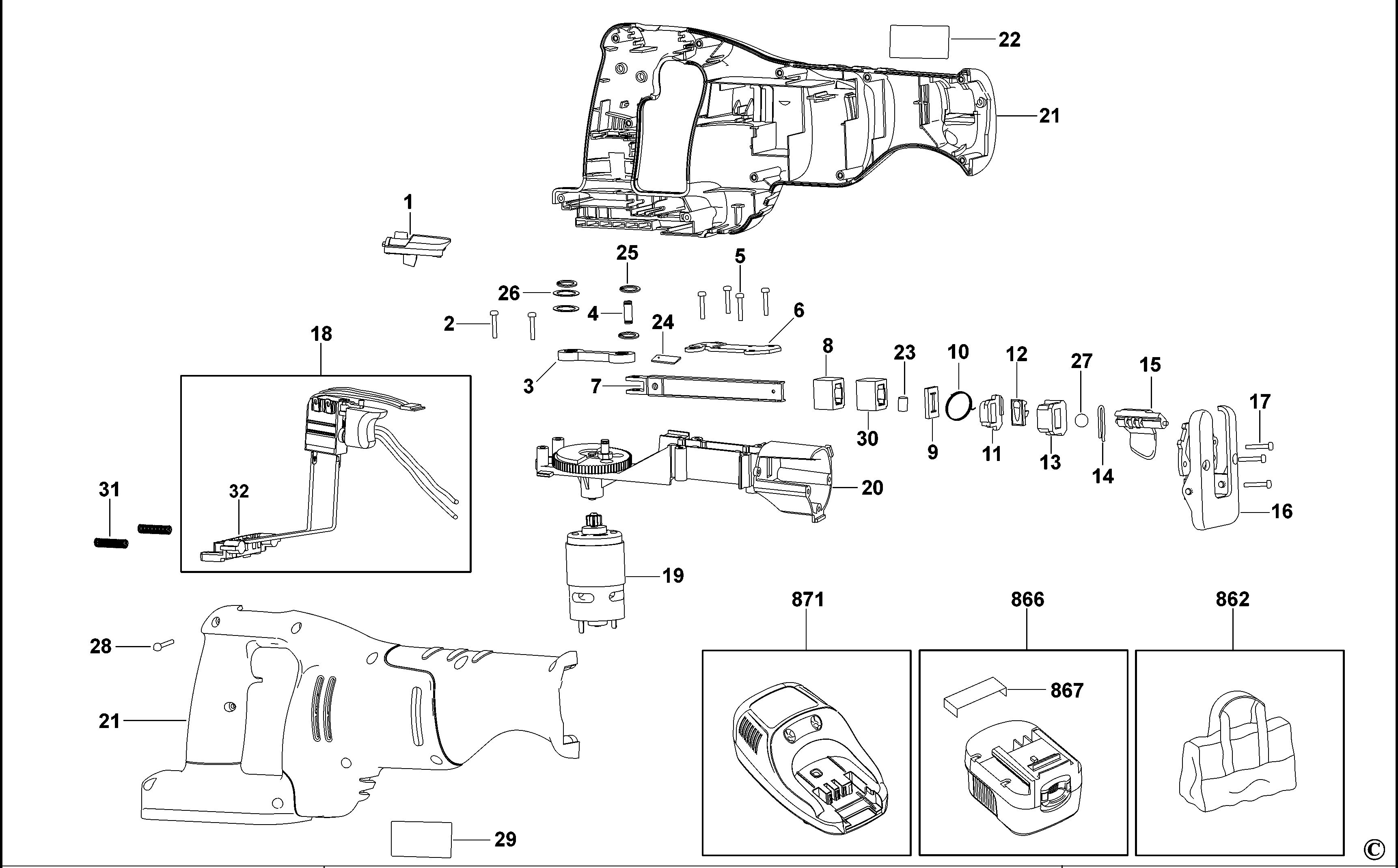 BLACK+DECKER RECIPROCATING SAW (Type 1)