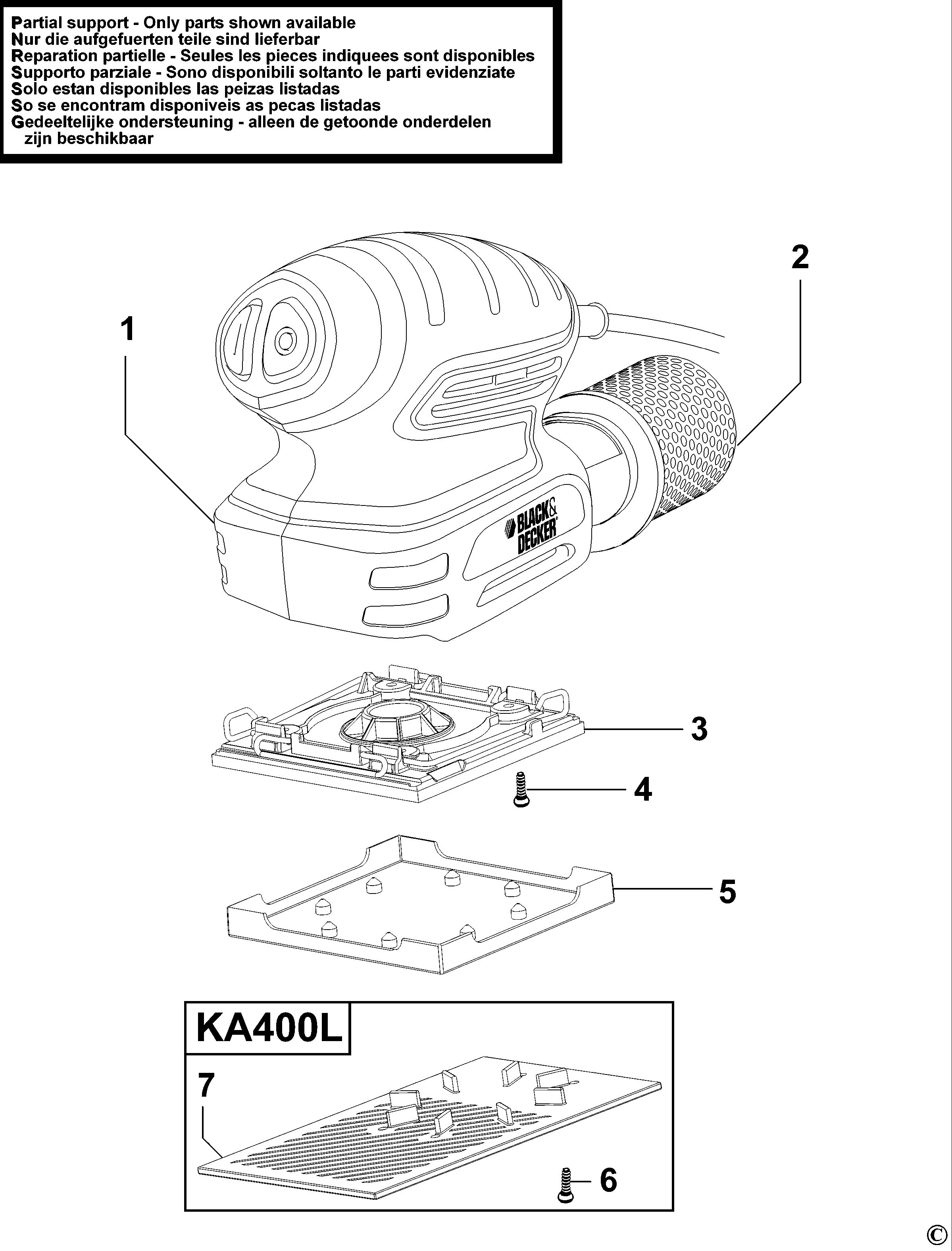 BLACK+DECKER ORBITAL SANDER (Type 1)