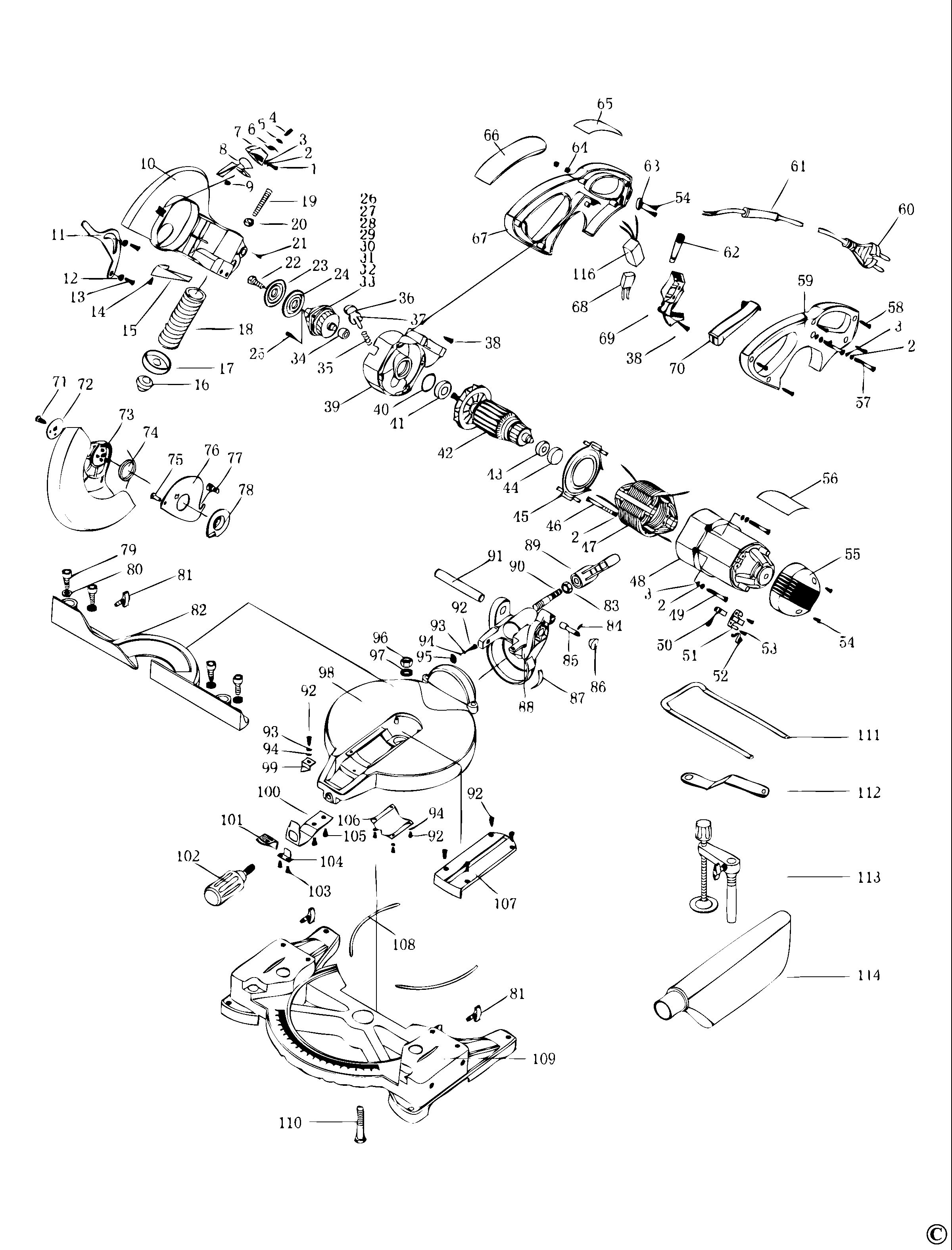 BLACK+DECKER MITRE SAW (Type 1)