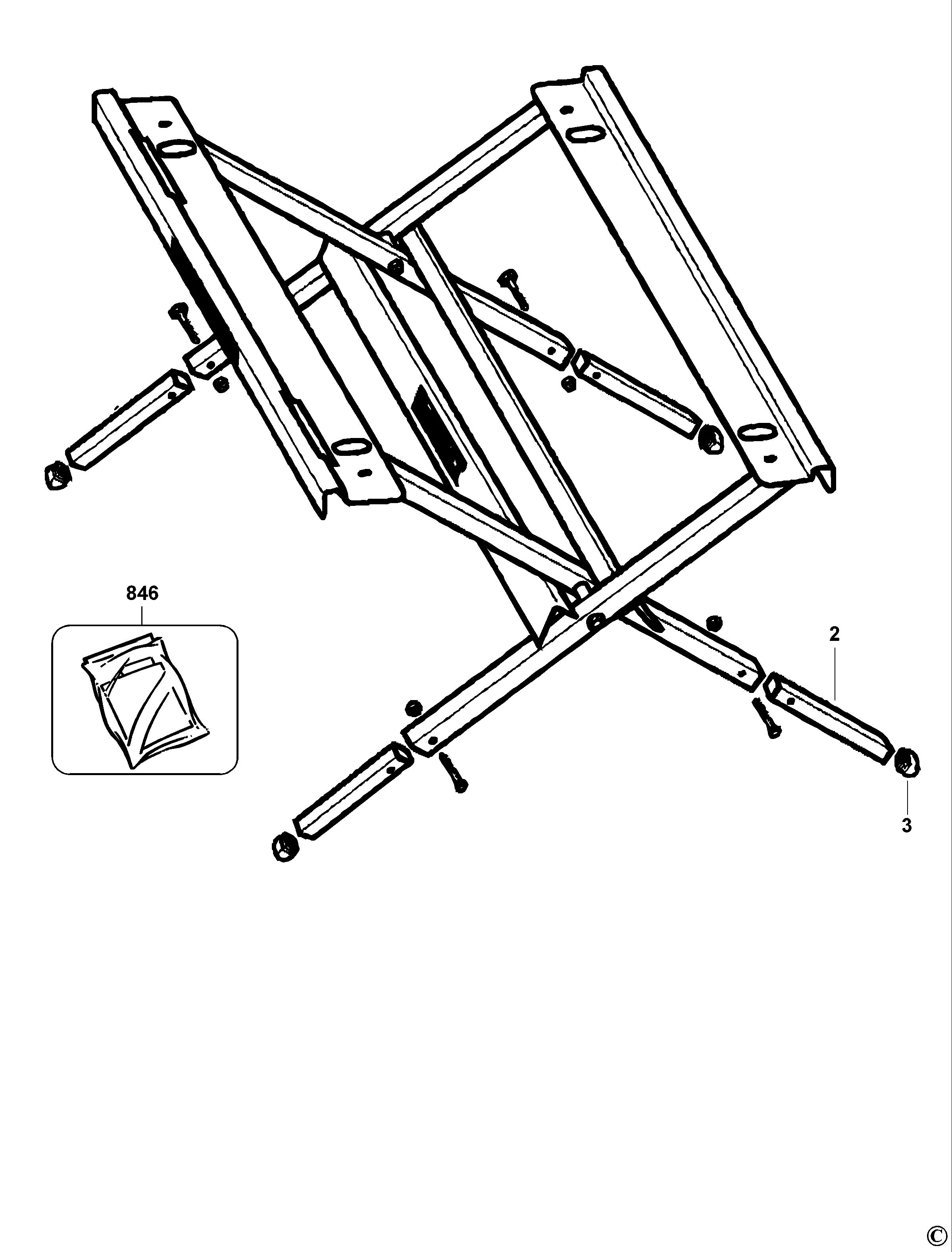 DEWALT LEG STAND (Type 2)
