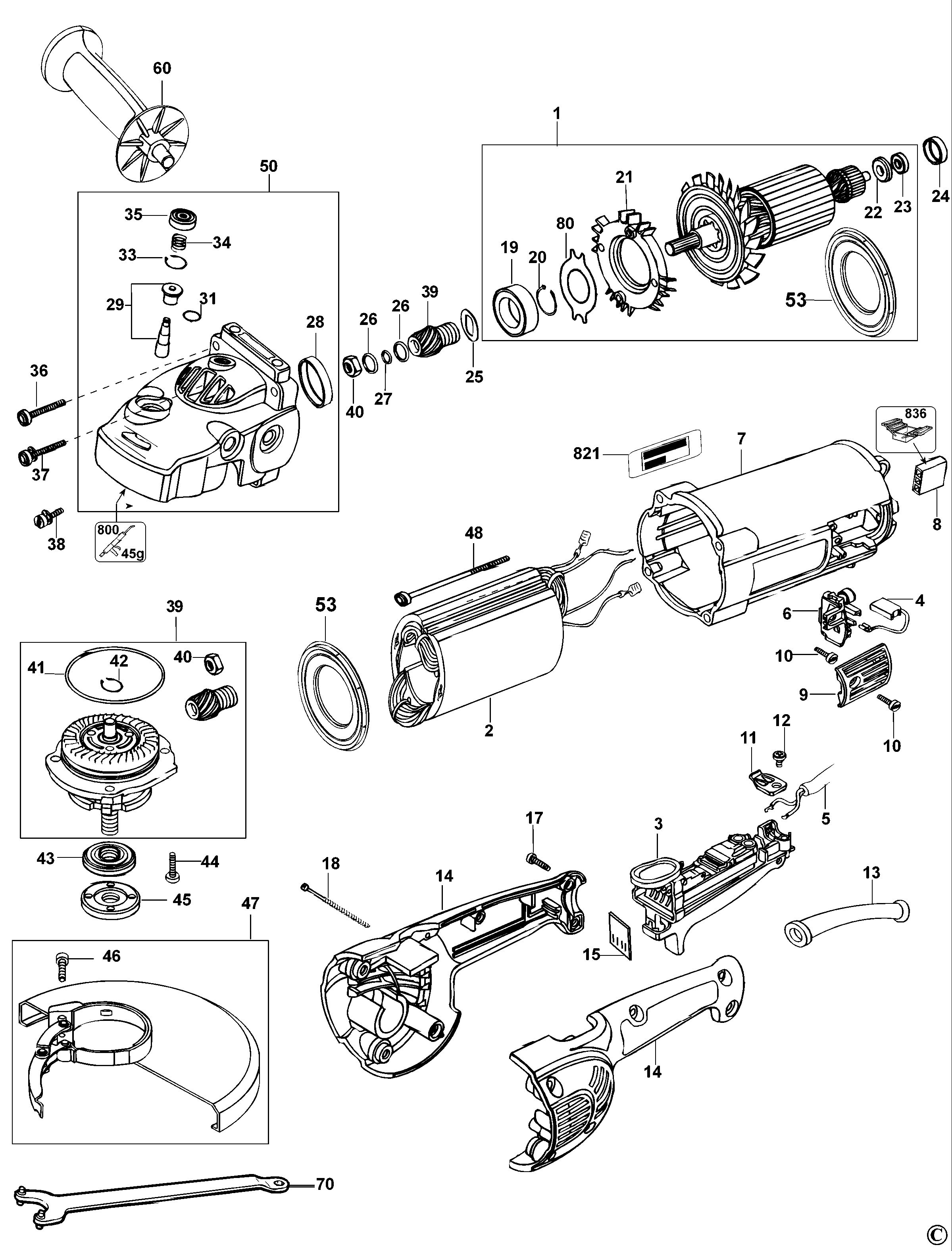 DEWALT ANGLE GRINDER (Type 2)