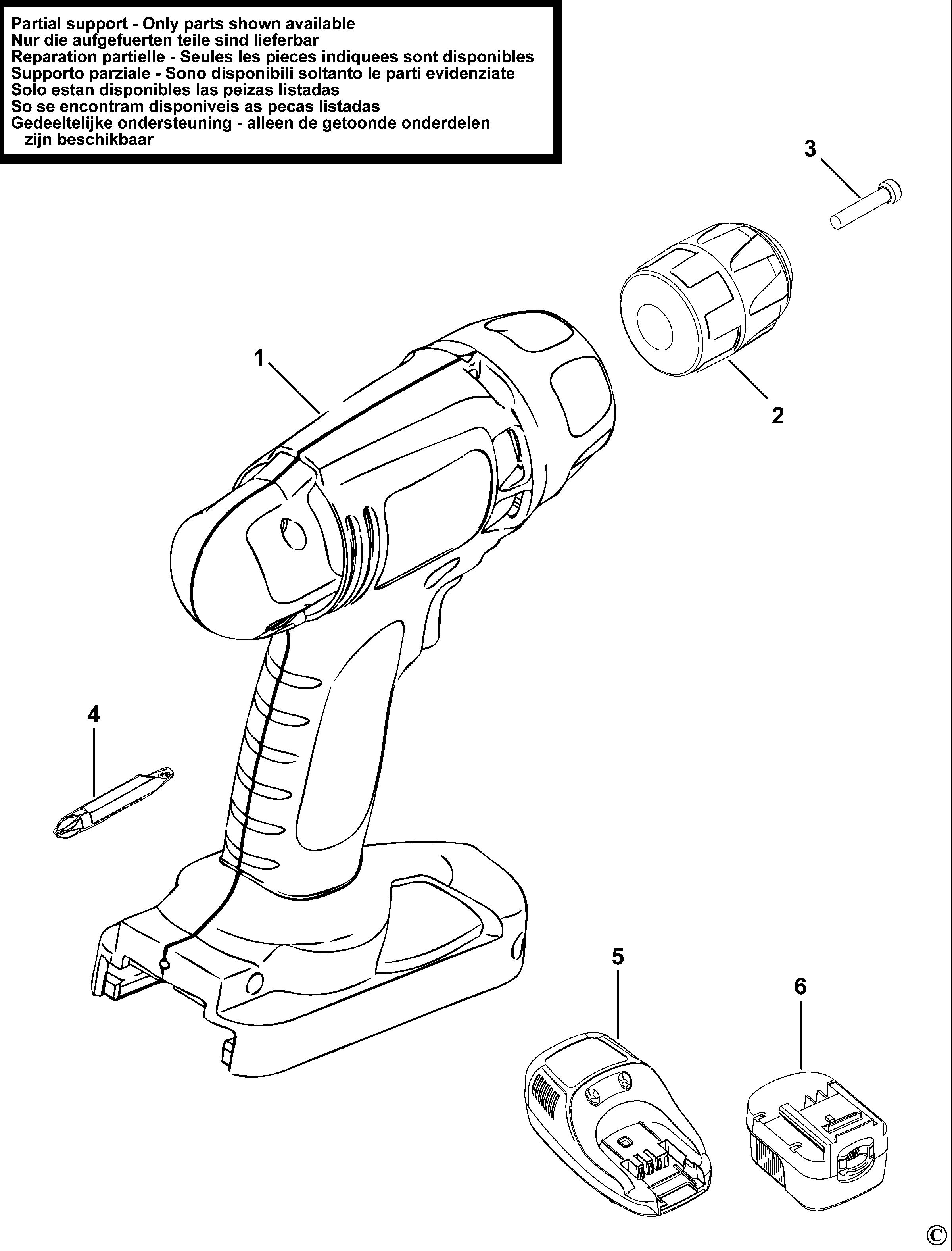 BLACK+DECKER CORDLESS DRILL (Type 1)