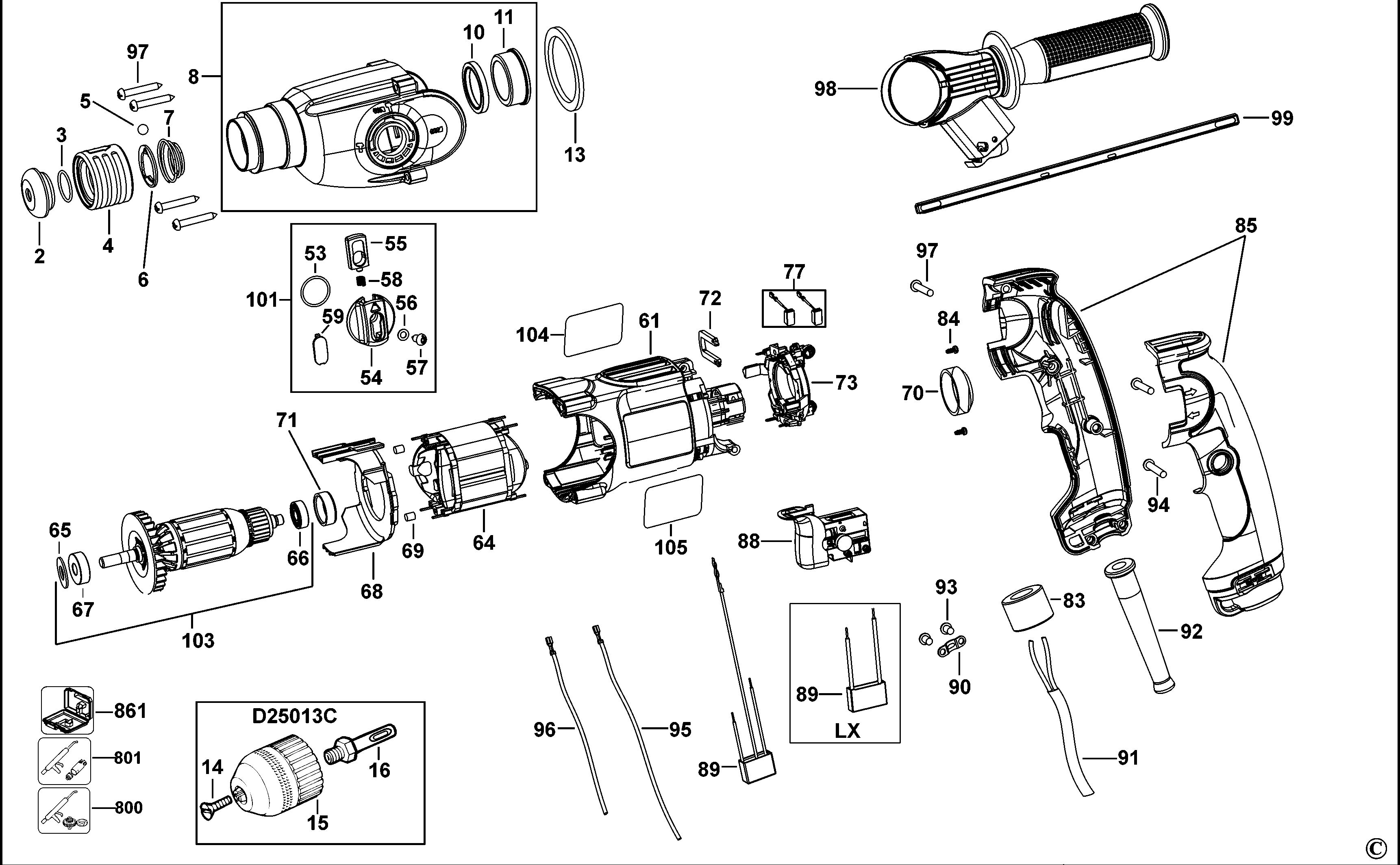 DEWALT ROTARY HAMMER (Type 1)