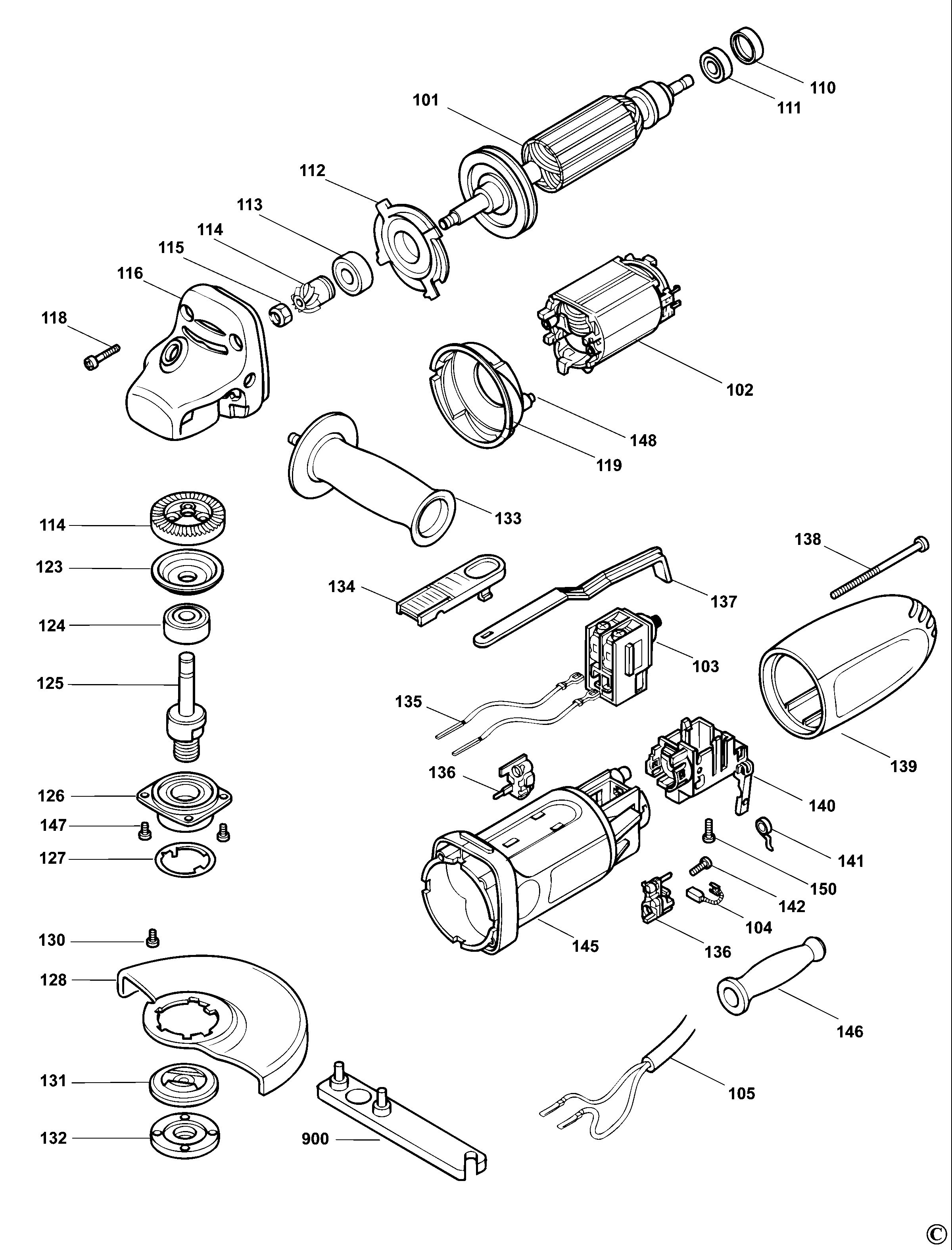 BLACK+DECKER ANGLE GRINDER (Type 1)