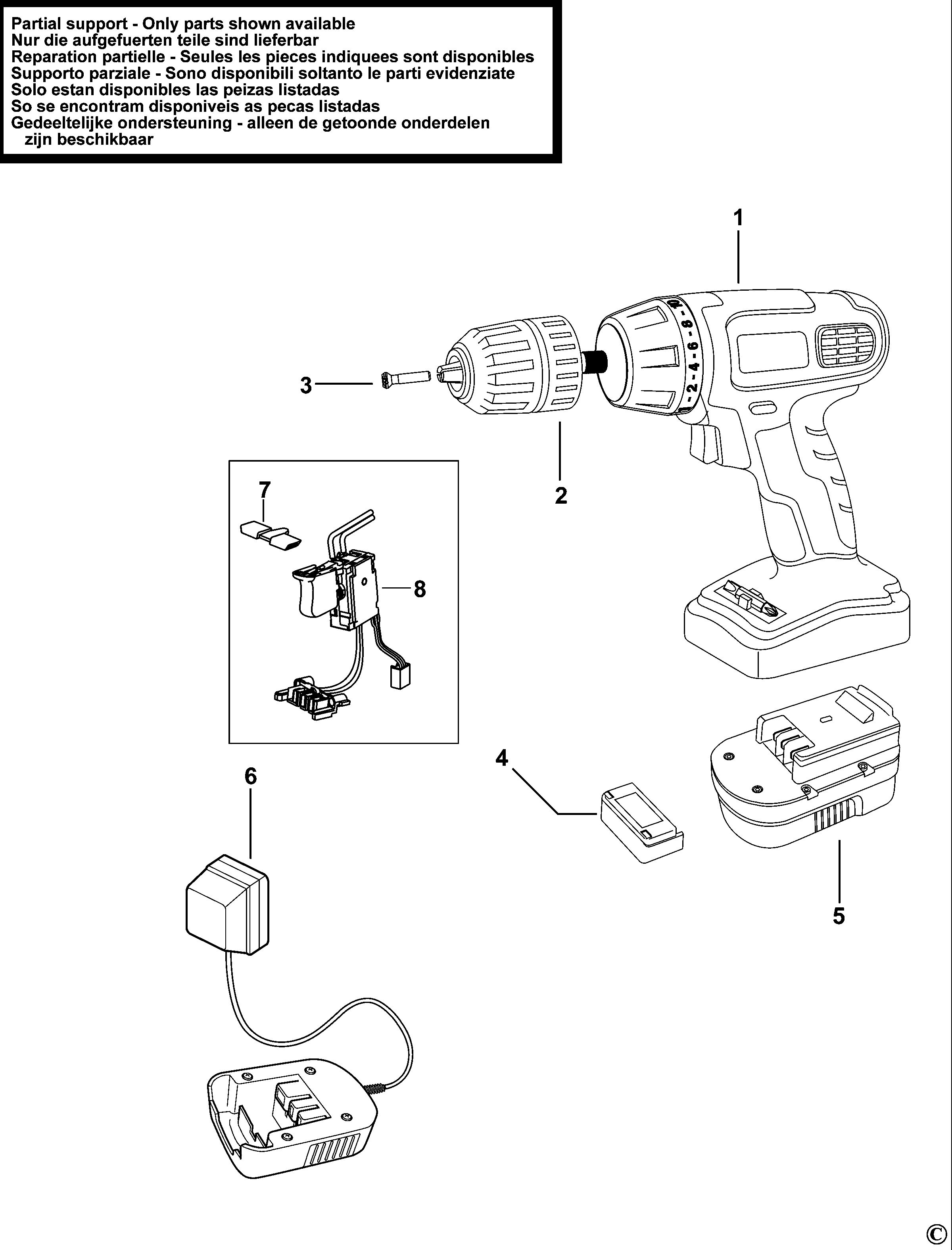 BLACK+DECKER CORDLESS DRILL (Type H1)