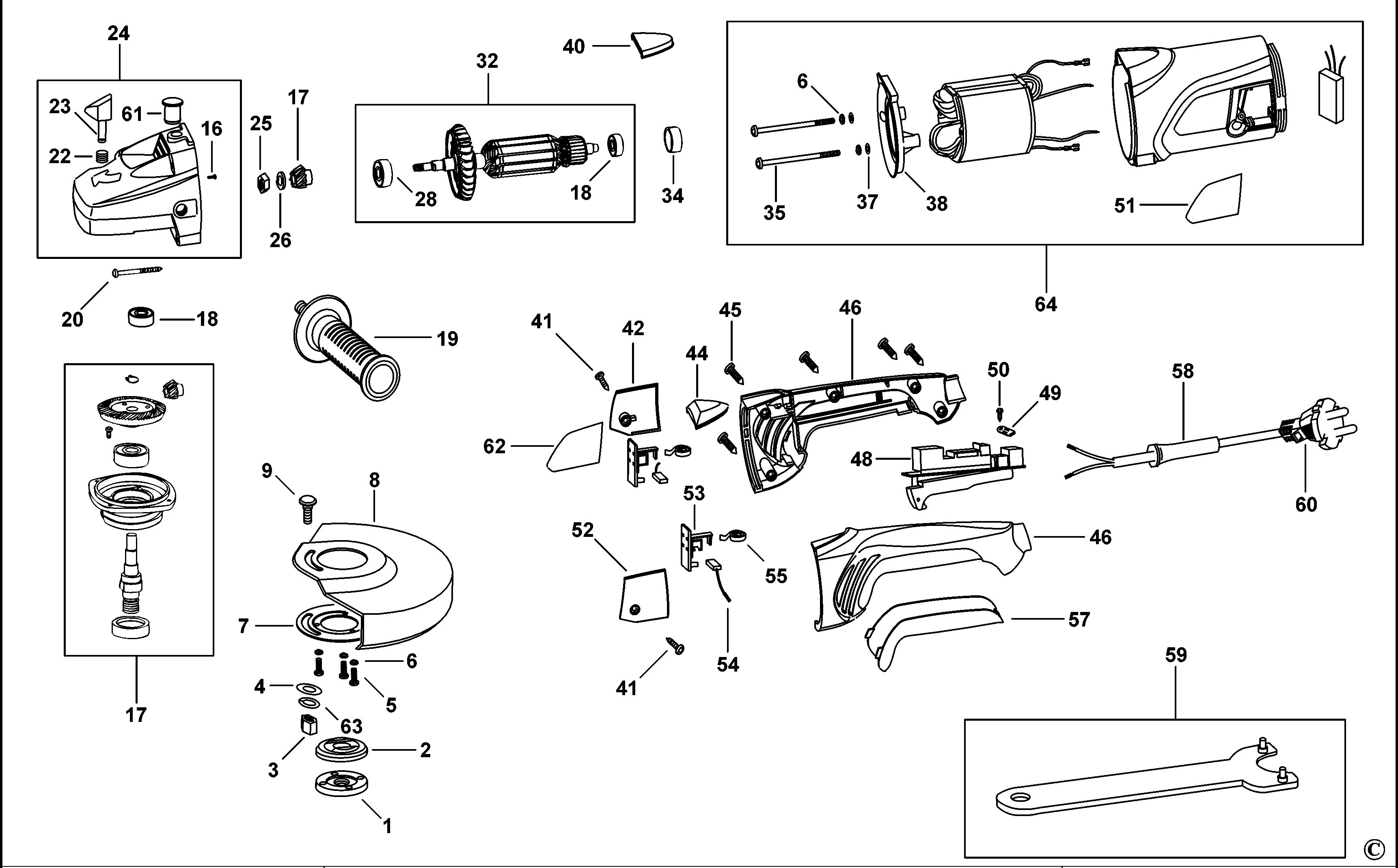 BLACK+DECKER ANGLE GRINDER (Type 3)