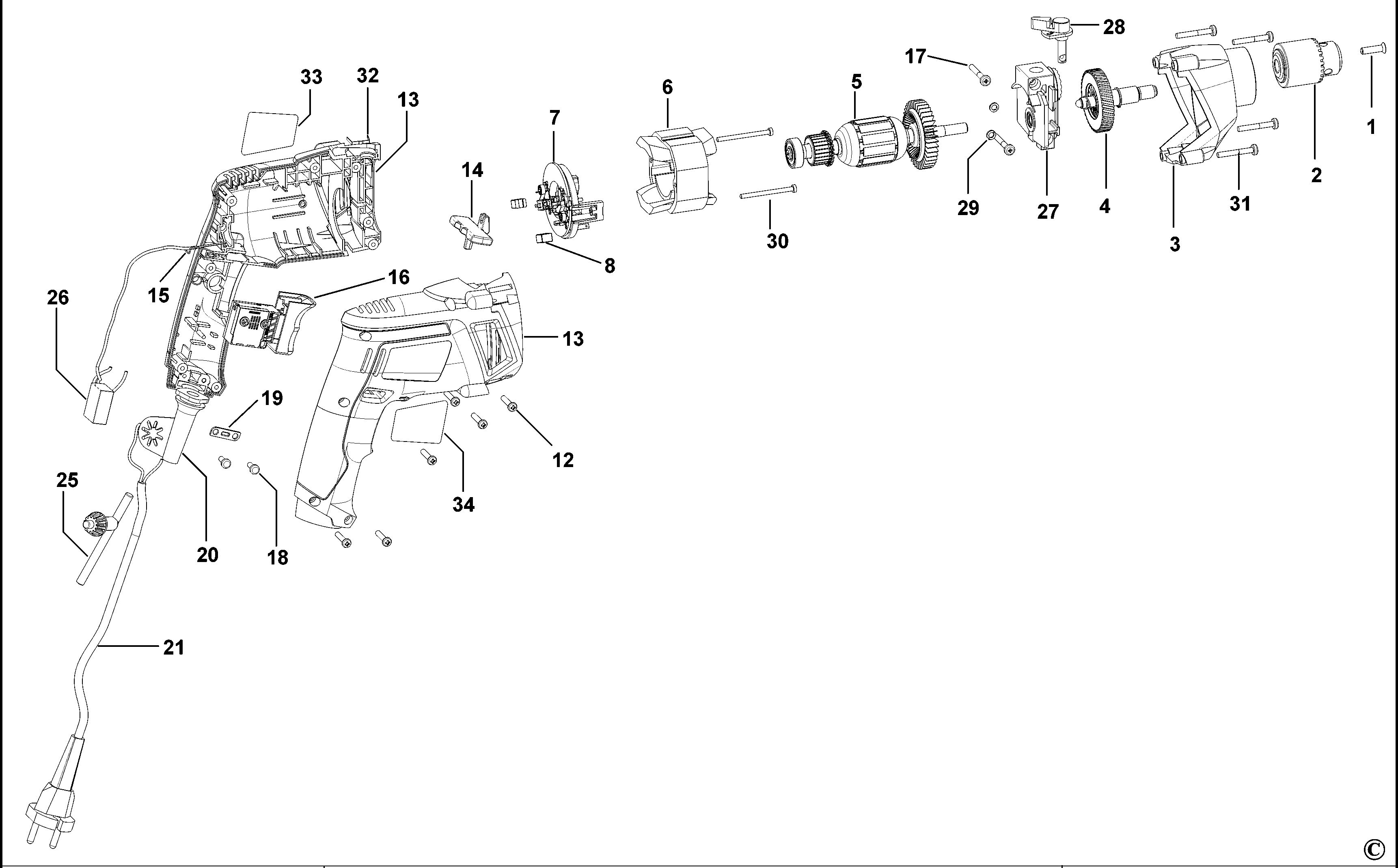 BLACK+DECKER DRILL (Type 1)