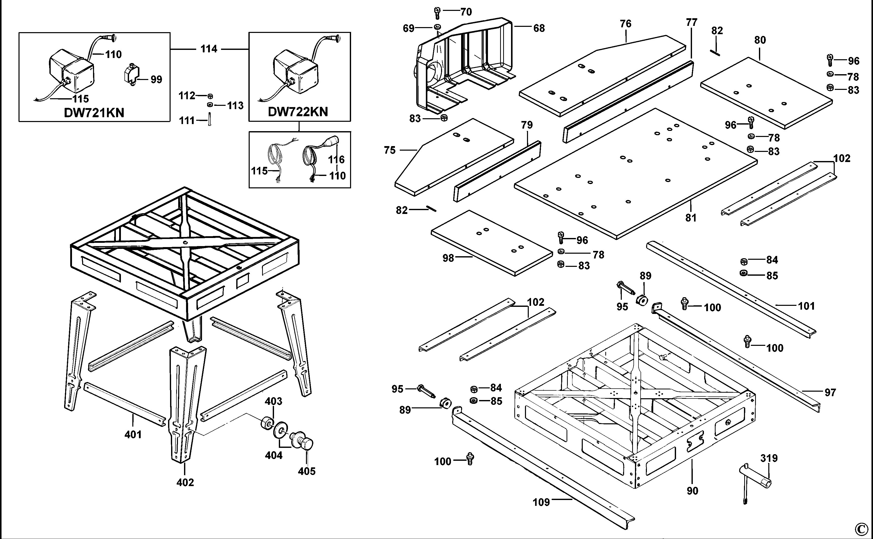 DEWALT RADIAL ARM SAW (Type 1)