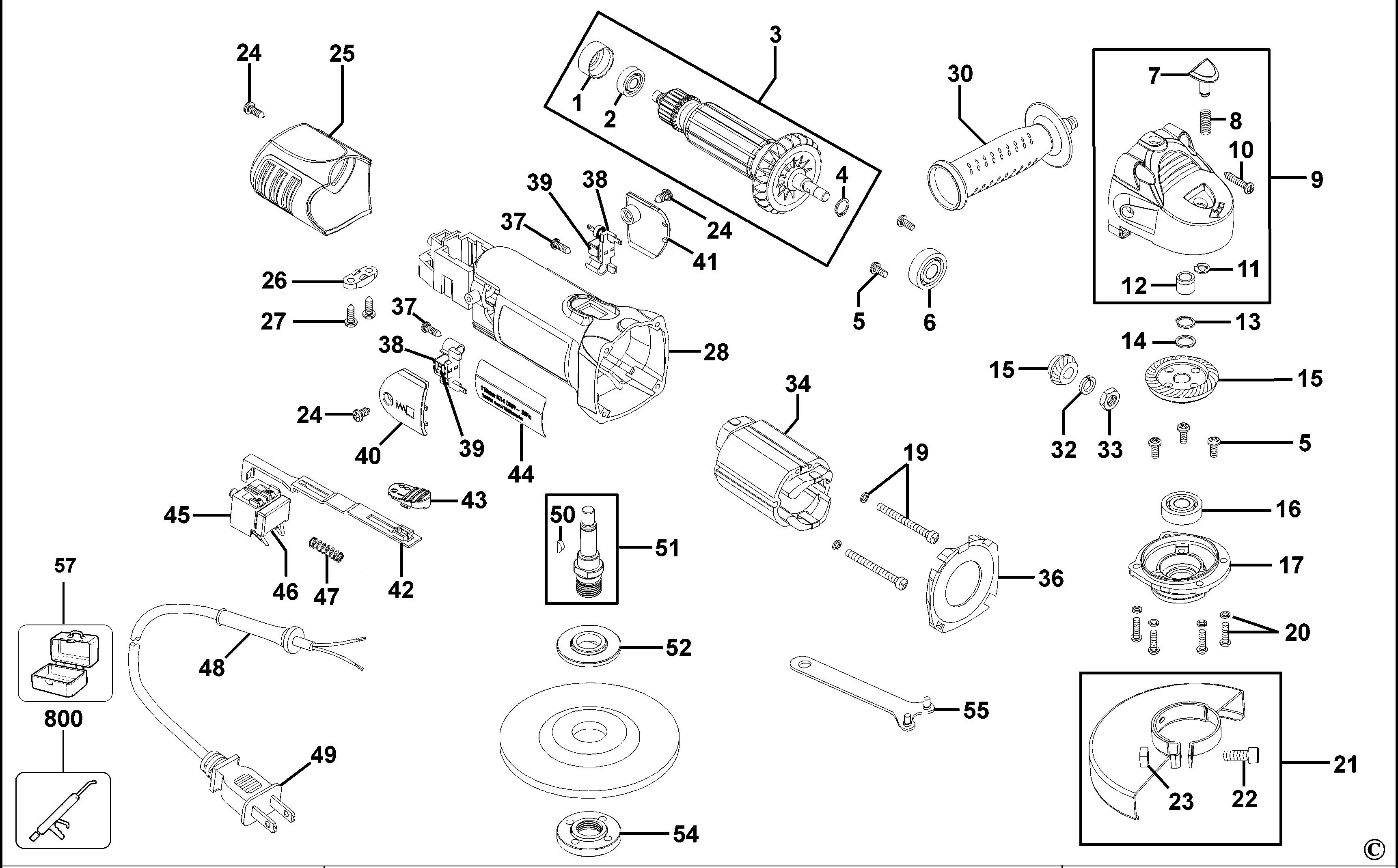 BLACK+DECKER SMALL ANGLE GRINDER (Type 2)