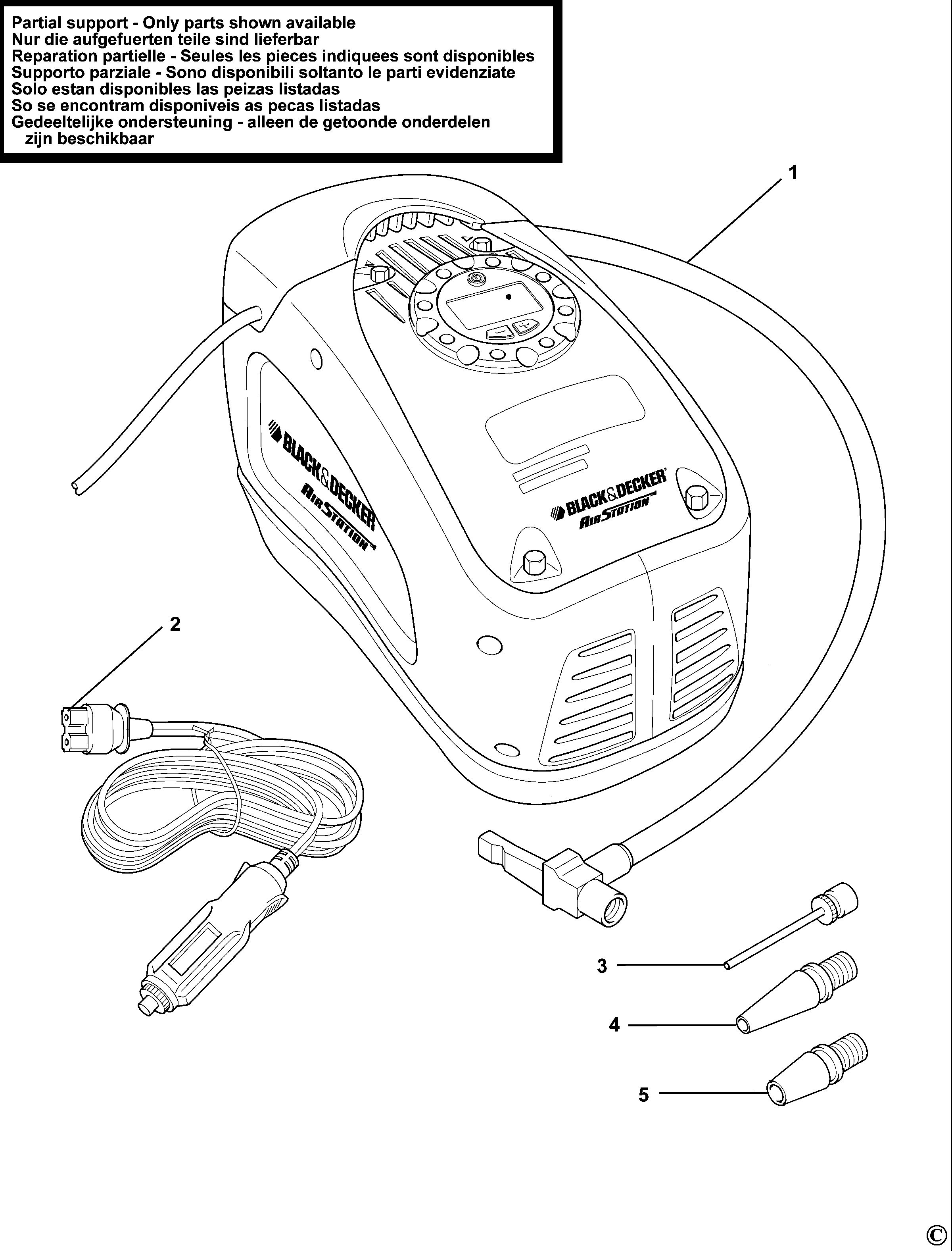 BLACK+DECKER INFLATOR (Type 2)