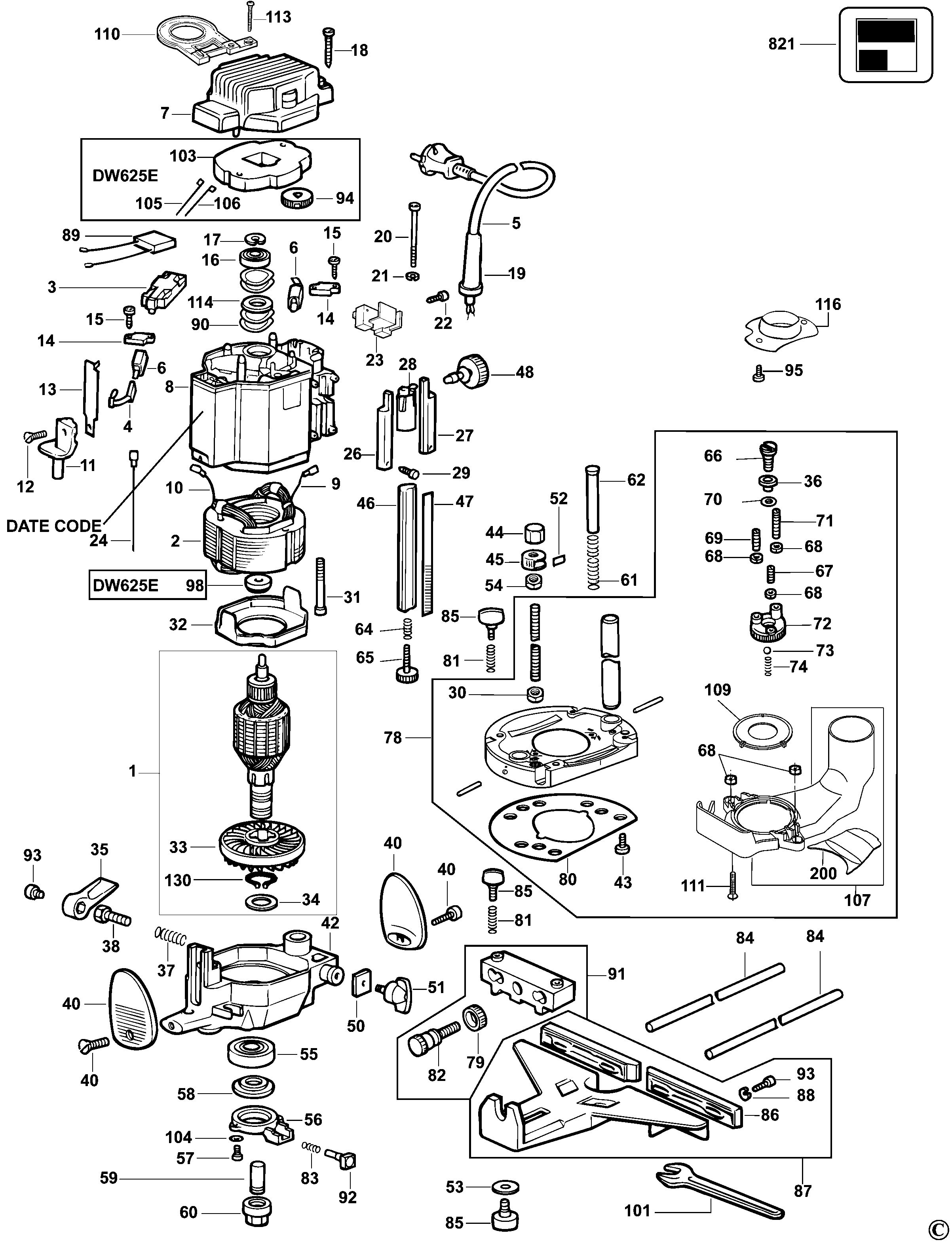 DEWALT PLUNGE ROUTER (Type 6)