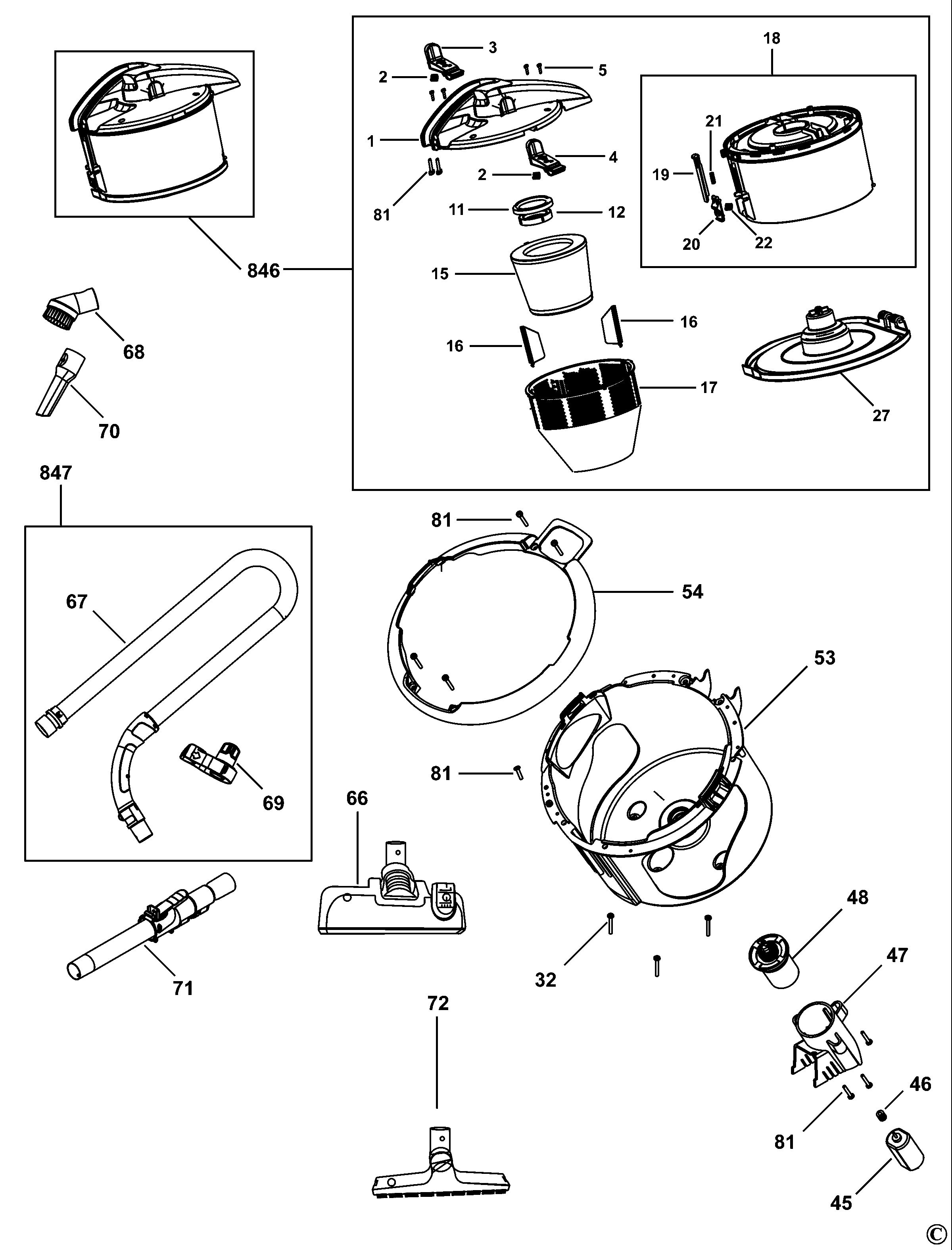 BLACK+DECKER VACUUM CLEANER (Type 1)