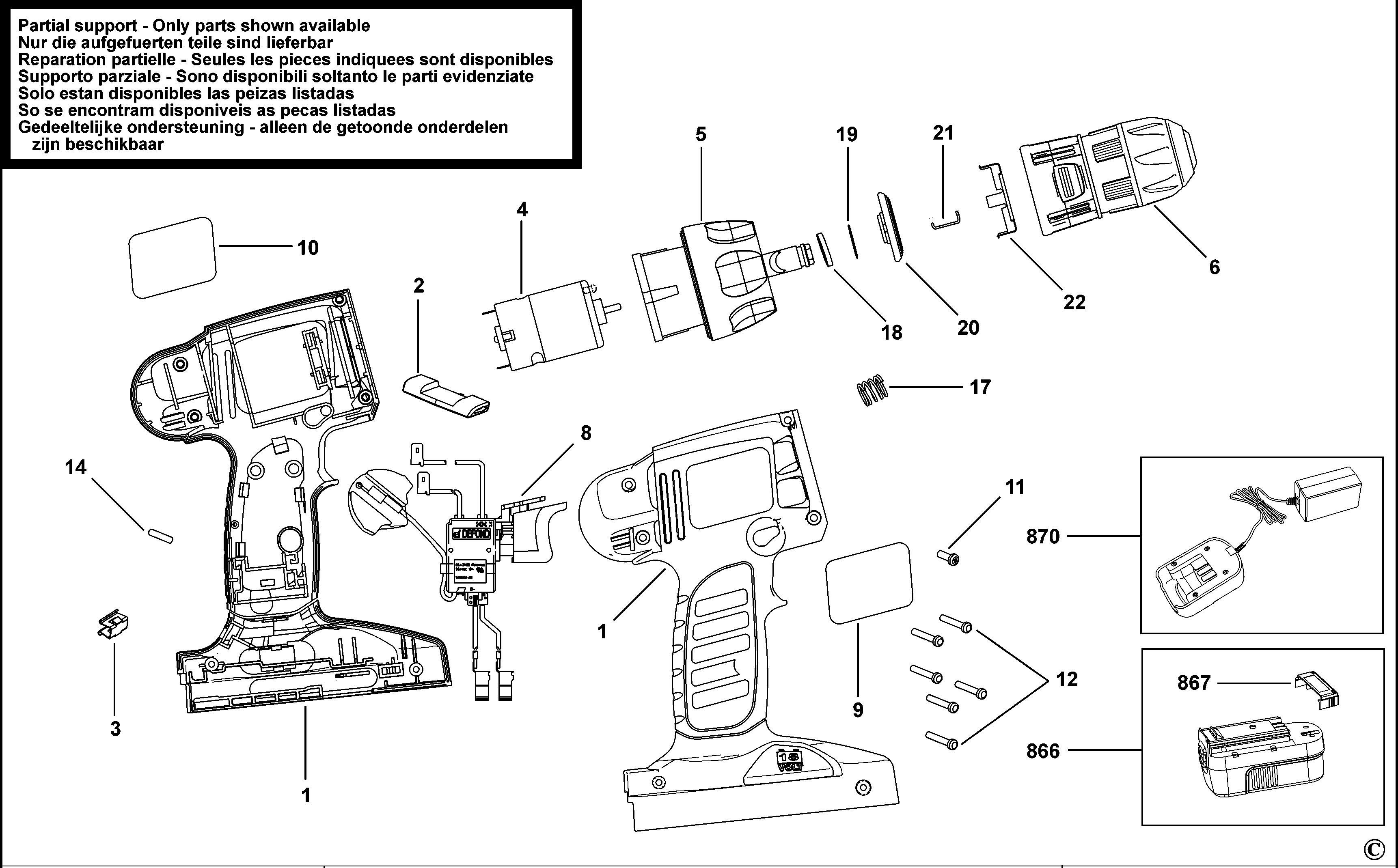 BLACK+DECKER CORDLESS DRILL (Type H1)