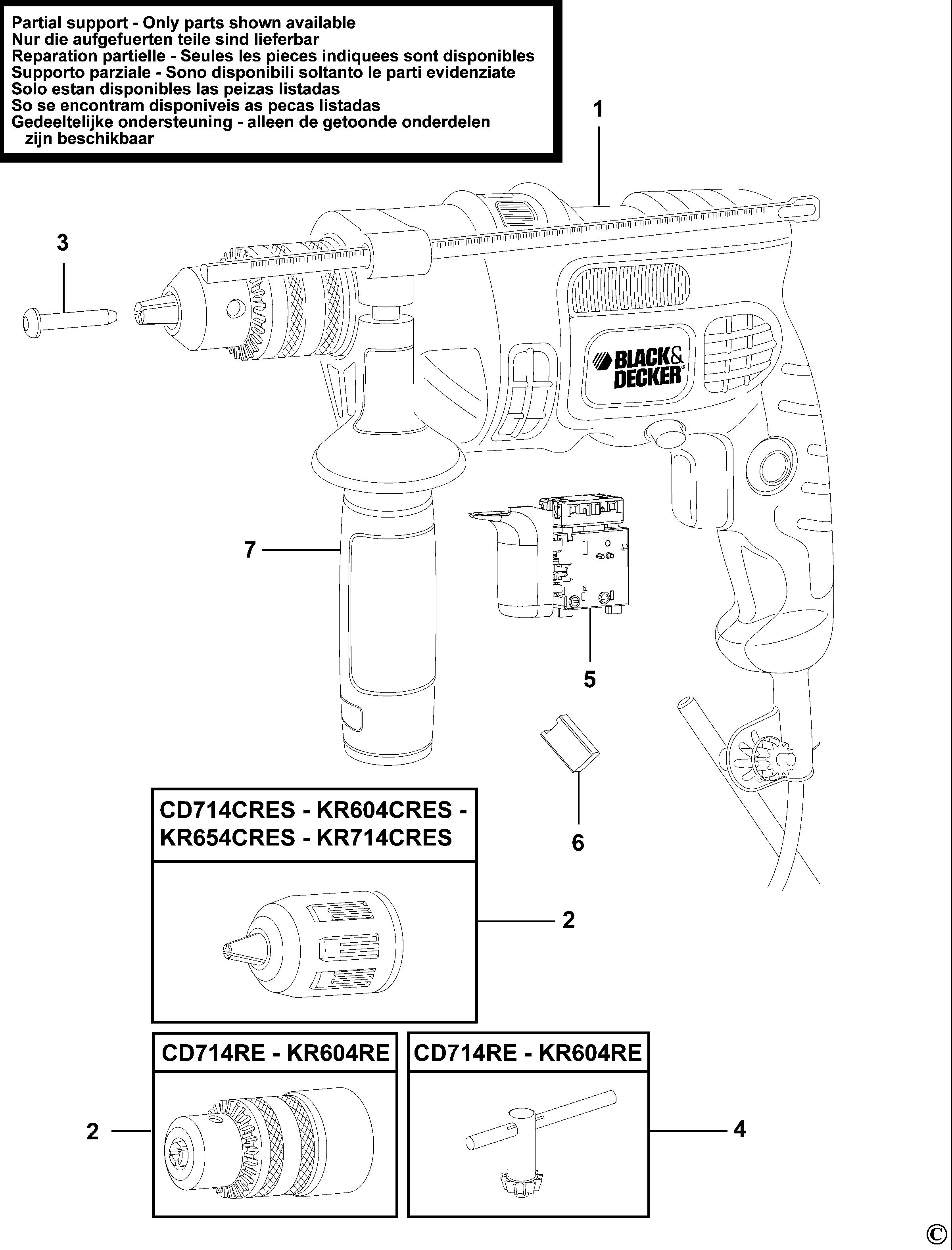 BLACK+DECKER HAMMER DRILL (Type 1)