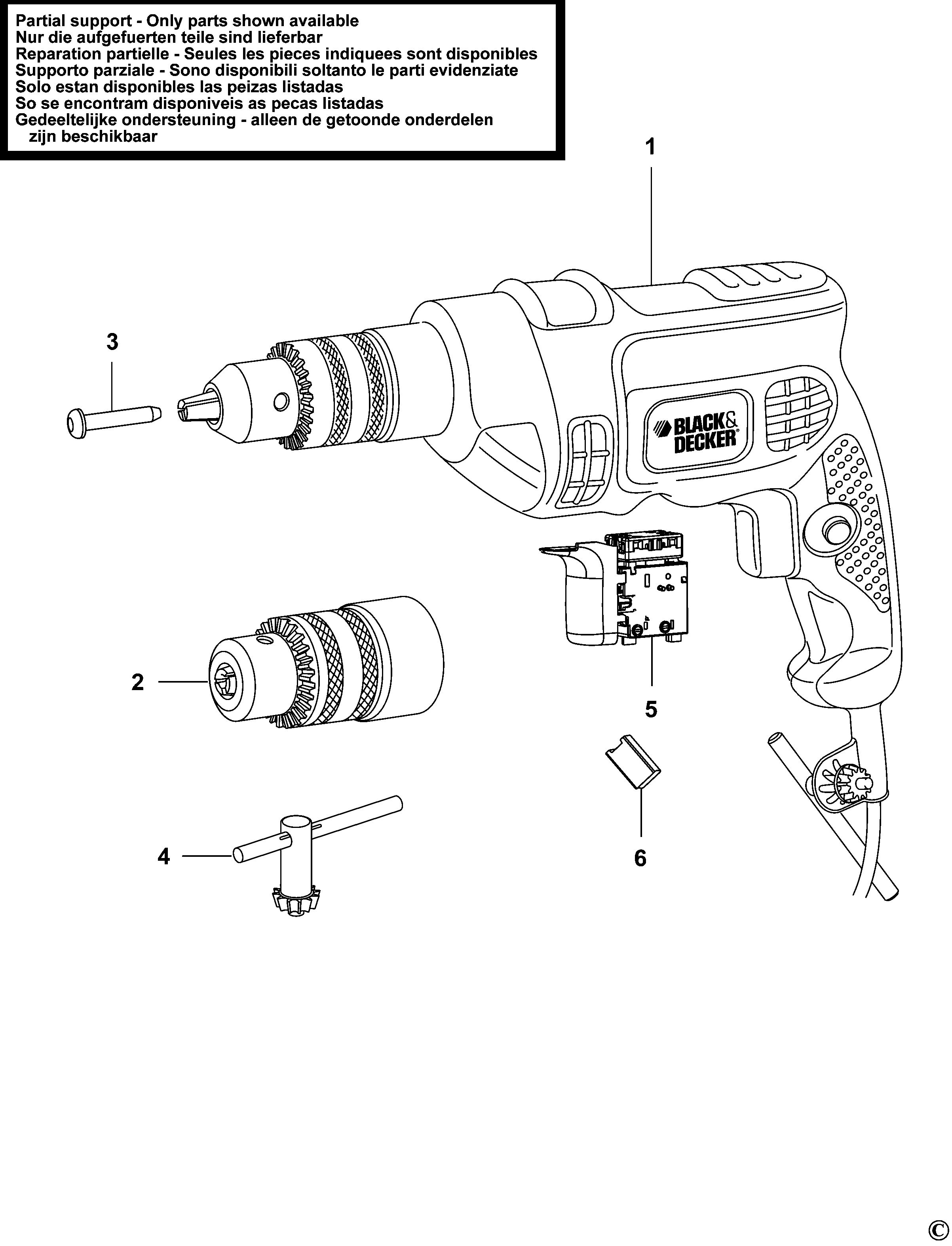 BLACK+DECKER HAMMER DRILL (Type 1)