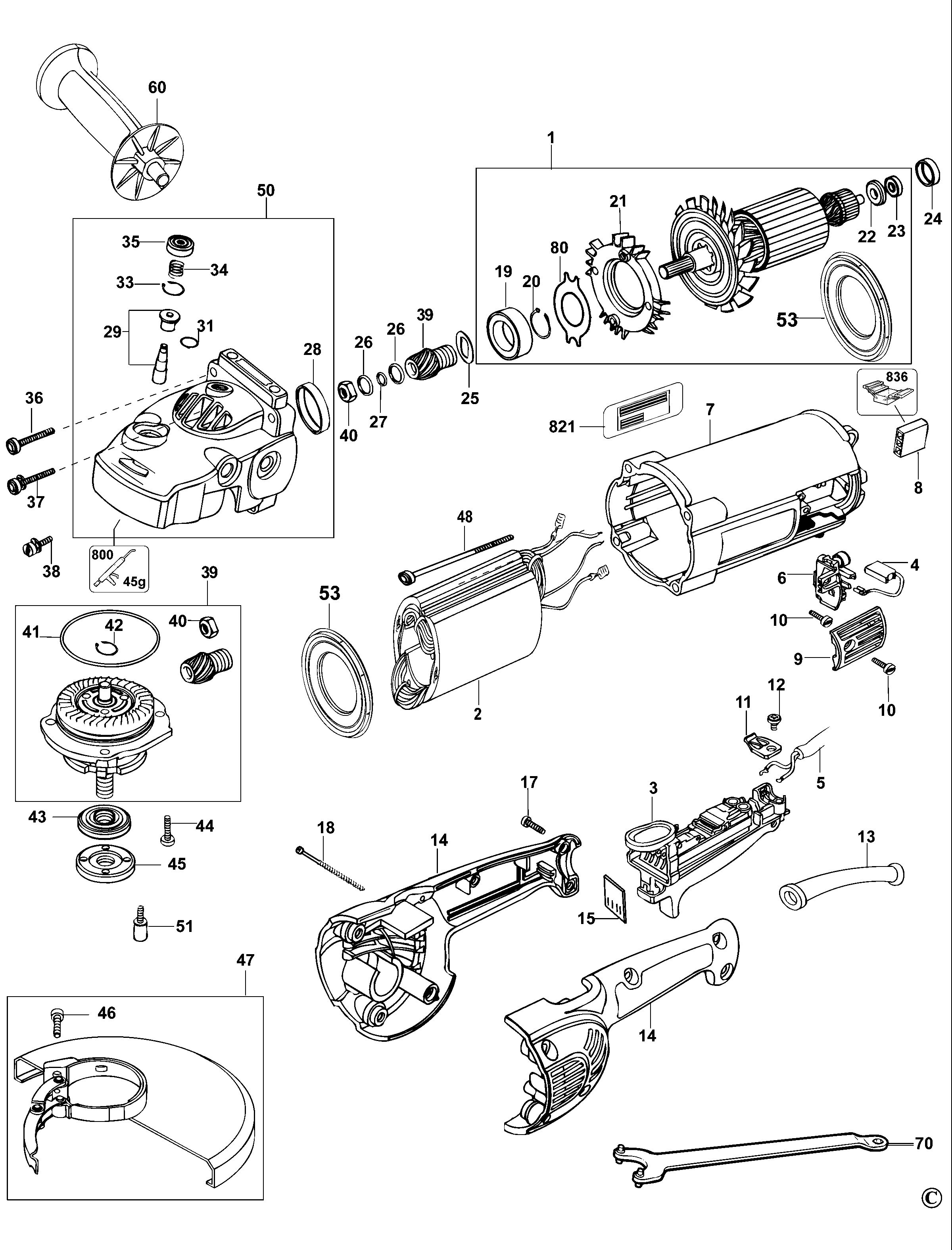 DEWALT ANGLE GRINDER (Type 3)