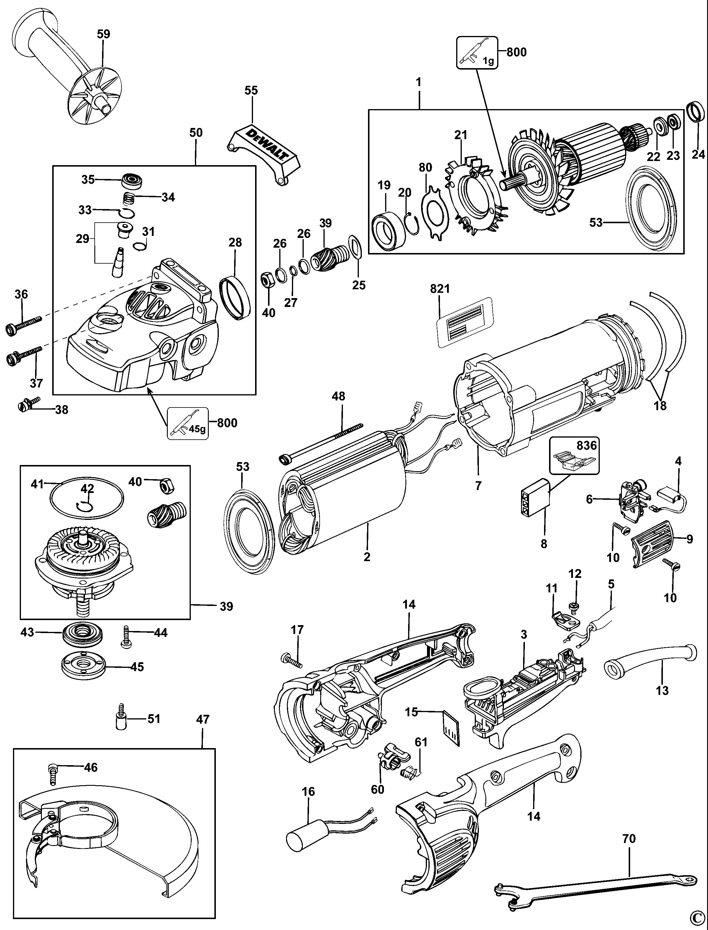 DEWALT ANGLE GRINDER (Type 3)