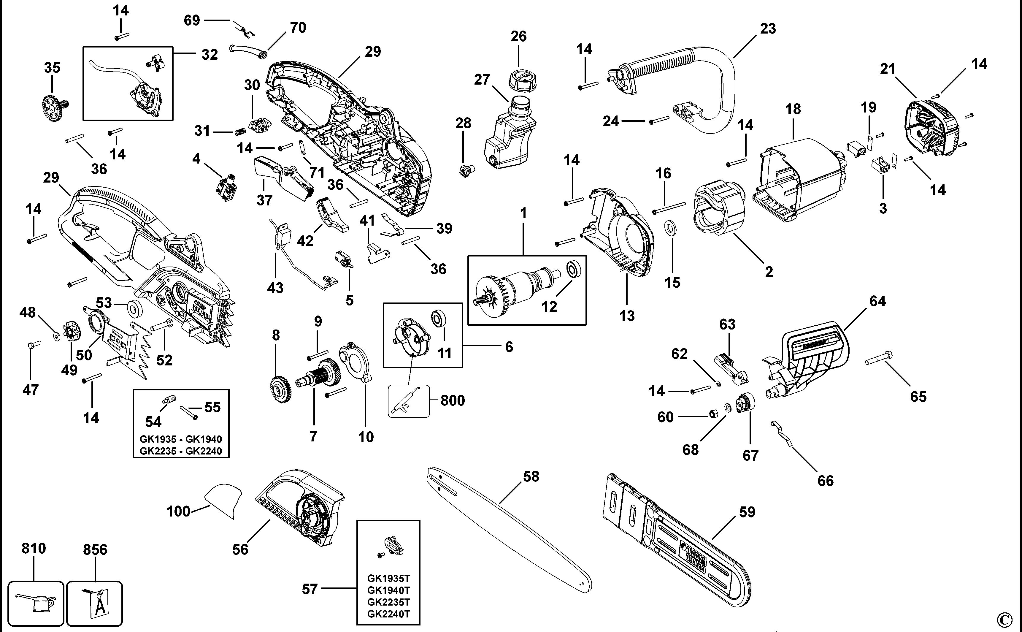 BLACK+DECKER CHAINSAW (Type 2)